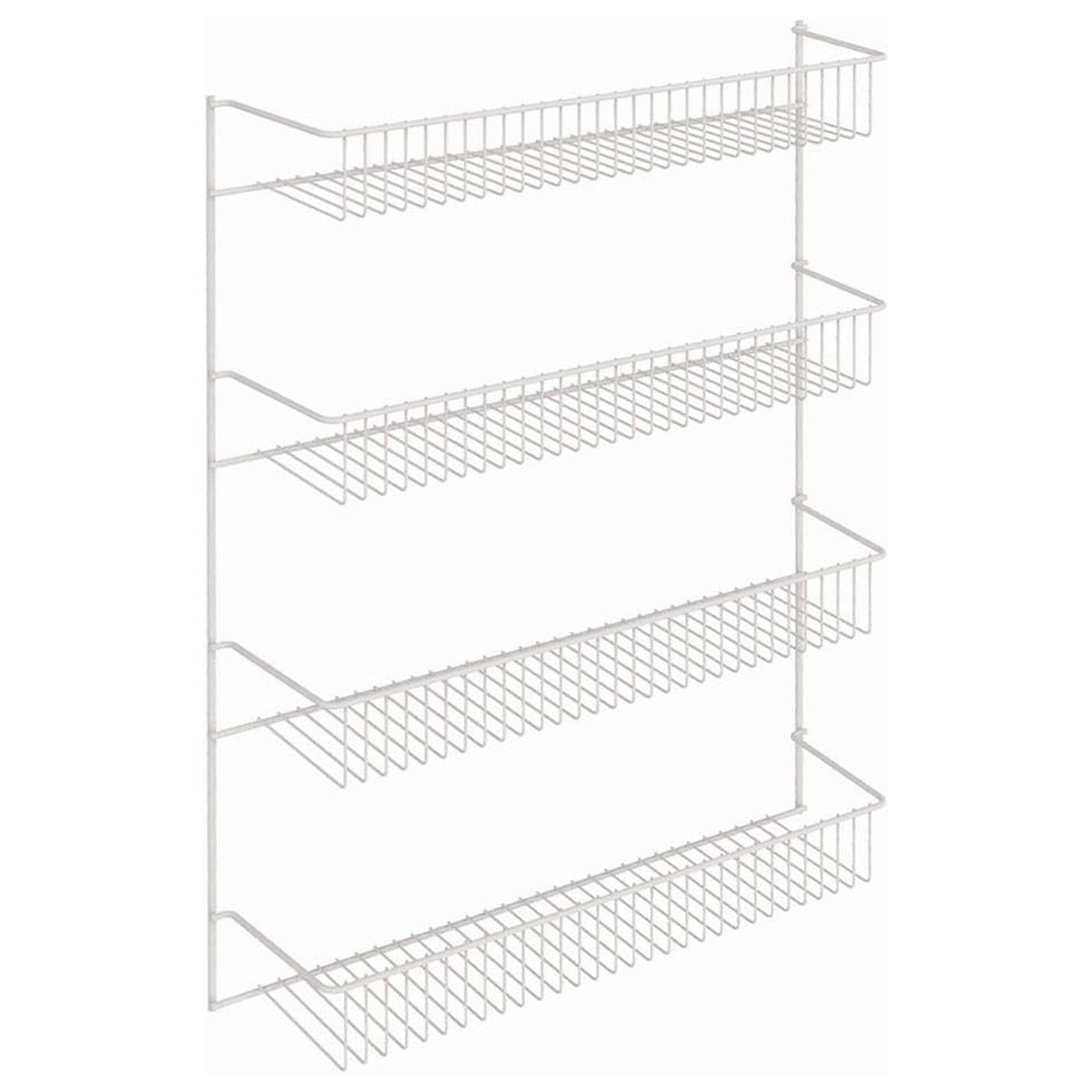 ClosetMaid 4 Tier Door or Wall Mount Rack Organizer for Home and Kitchen, White - Smart-nests