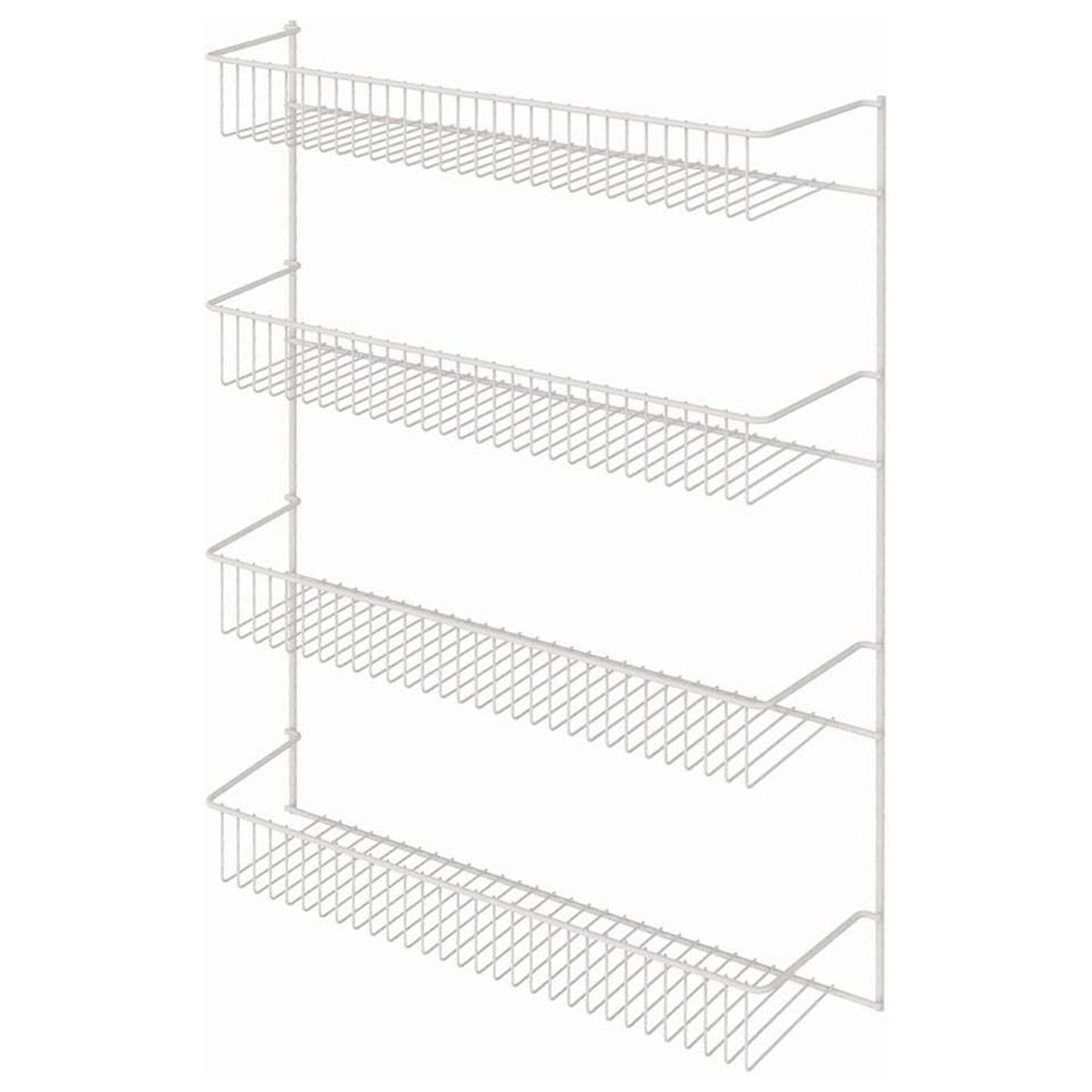 ClosetMaid 4 Tier Door or Wall Mount Rack Organizer for Home and Kitchen, White - Smart-nests