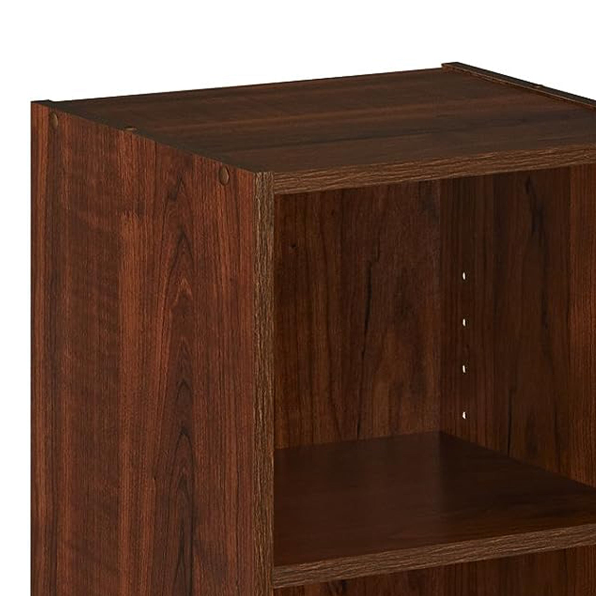ClosetMaid 3 Tier Wooden Storage Organizer w/2 Adjustable Shelves, Dark Cherry - Smart-nests