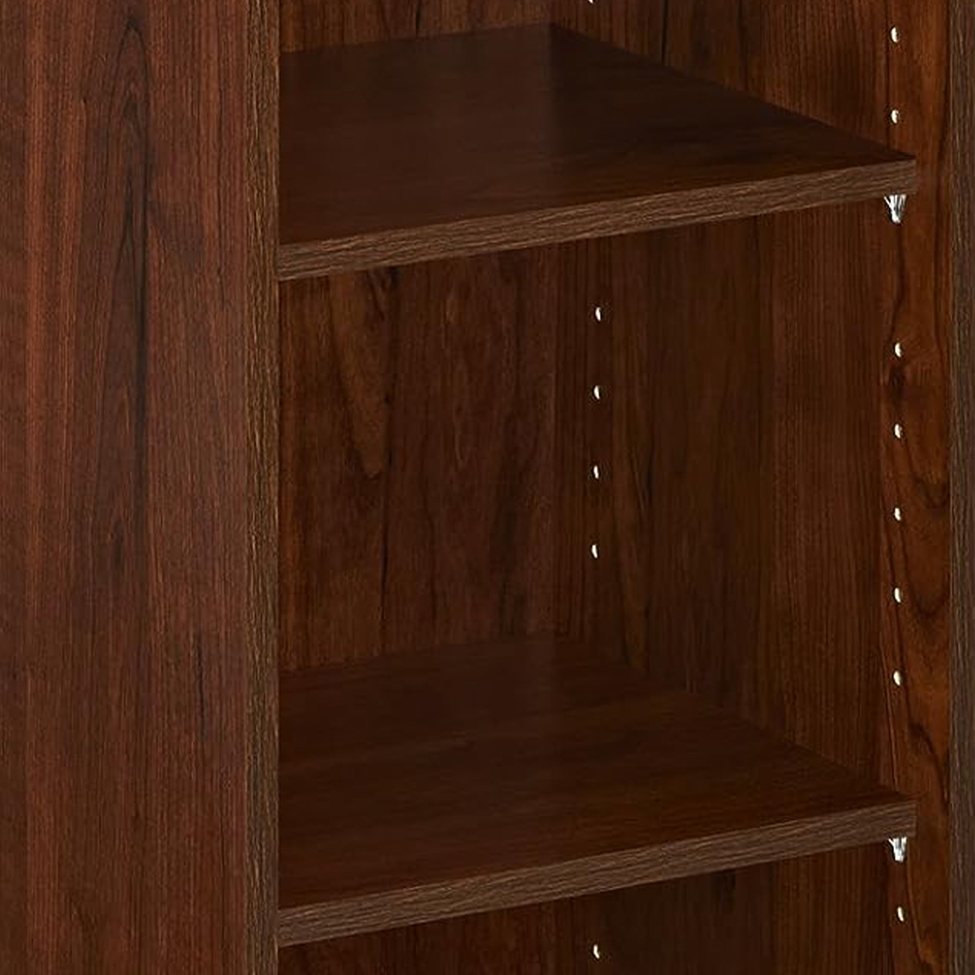 ClosetMaid 3 Tier Wooden Storage Organizer w/2 Adjustable Shelves, Dark Cherry - Smart-nests