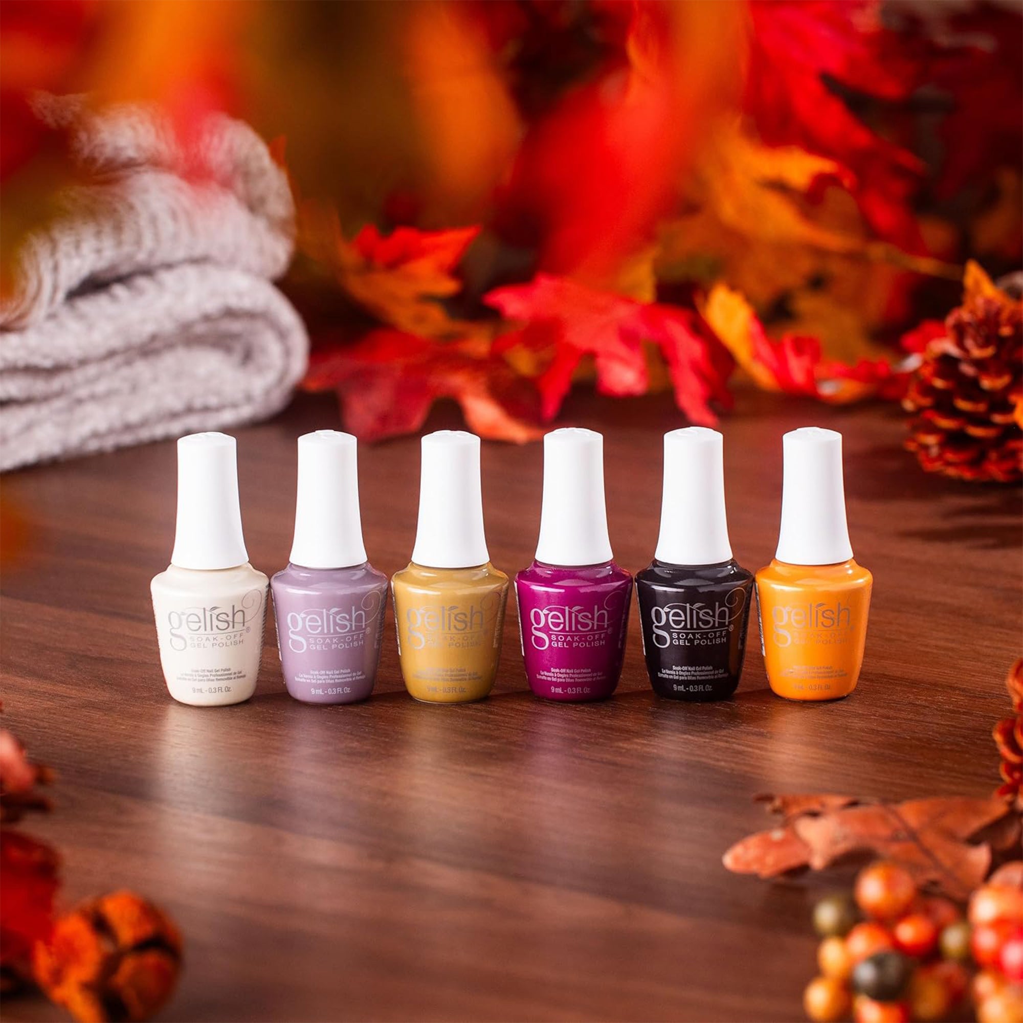 Gelish Fall 2023 Change of Pace Collection Soak Off Gel Nail Polish, (6 Pack) - Smart-nests