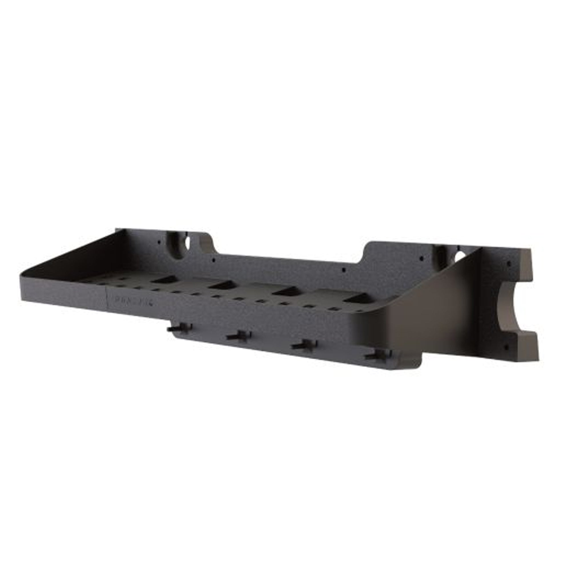 Suncast 25 x 8 Inch Shelf Accessory with Hooks for Outdoor Shed, Black (2-Pack) - Smart-nests