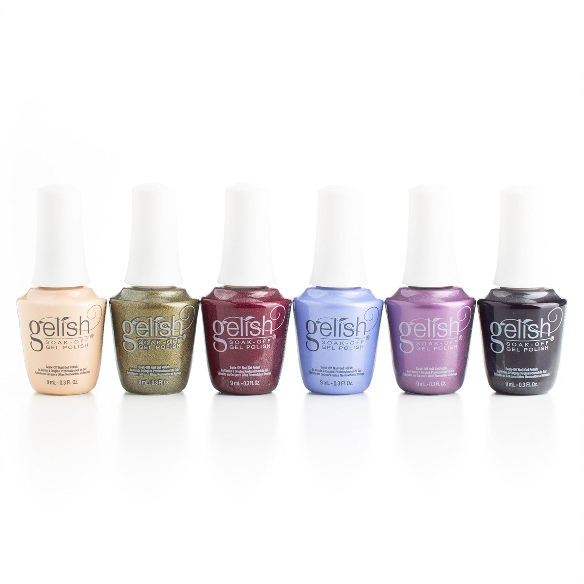 Gelish Mini Holiday 2023 On My Wish List Nail Polish Bottle Manicure Set, 6 Pack - Smart-nests