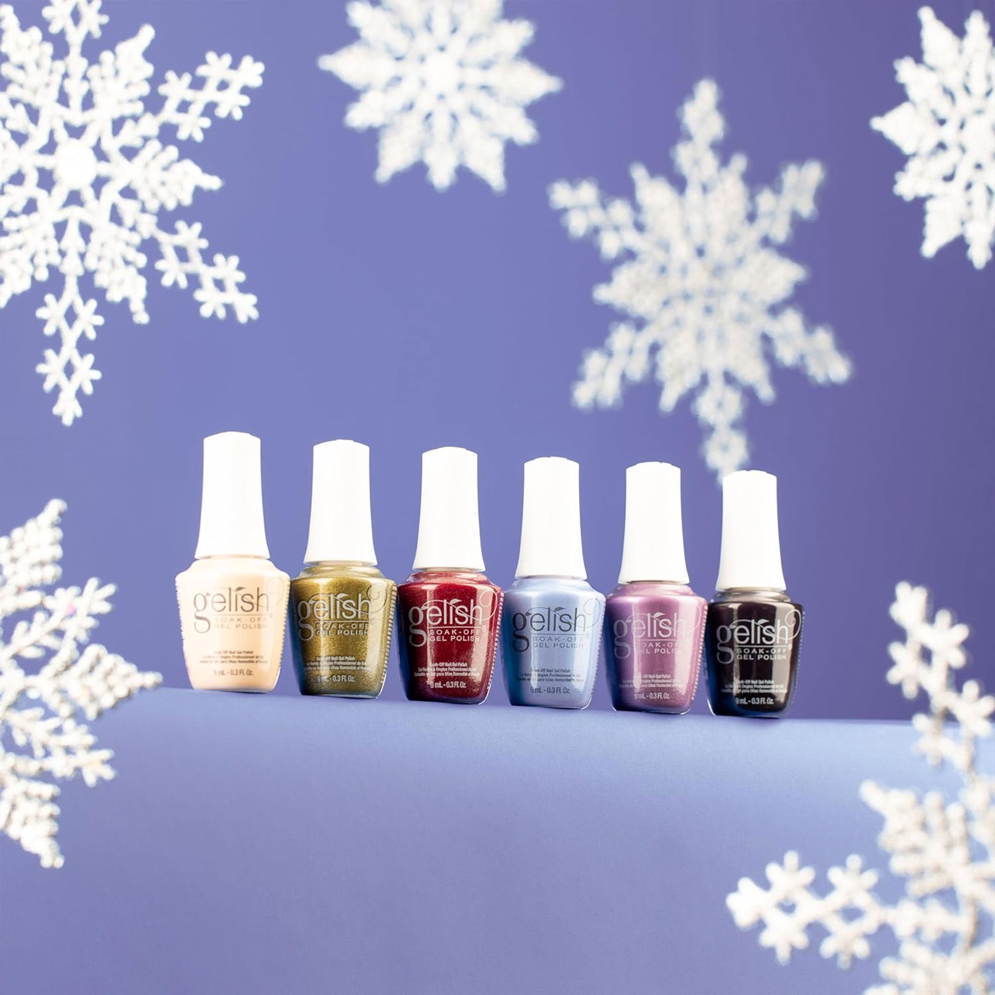 Gelish Mini Holiday 2023 On My Wish List Nail Polish Bottle Manicure Set, 6 Pack - Smart-nests