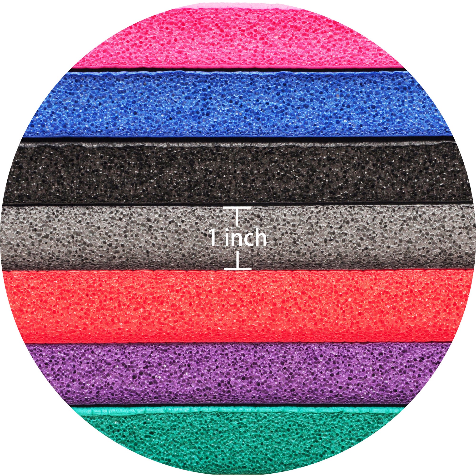 Signature Fitness 1" Extra Thick Exercise Fitness Yoga Mat & Carry Strap, Purple - Smart-nests