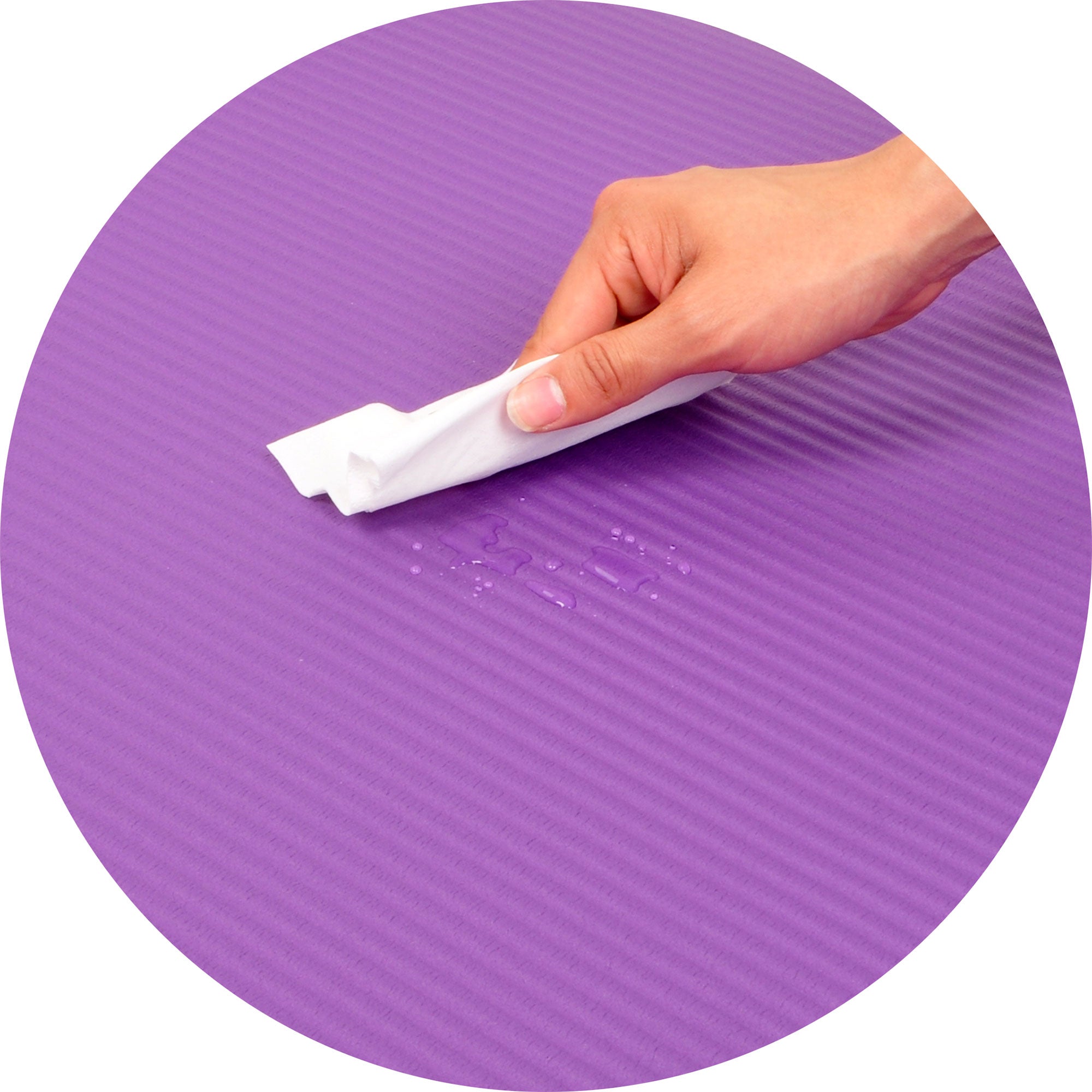 Signature Fitness 1" Extra Thick Exercise Fitness Yoga Mat & Carry Strap, Purple - Smart-nests
