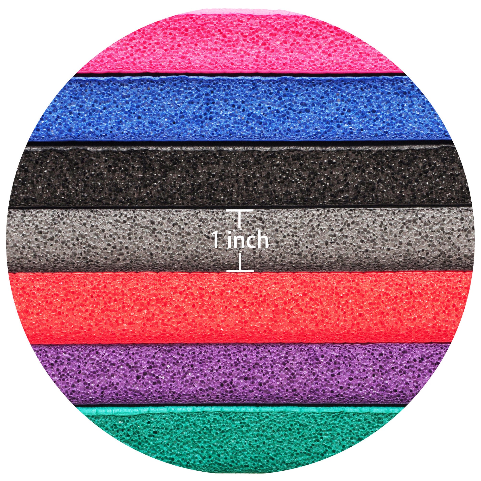 Signature Fitness 1" Extra Thick Exercise Fitness Yoga Mat w/ Carry Strap, Pink - Smart-nests