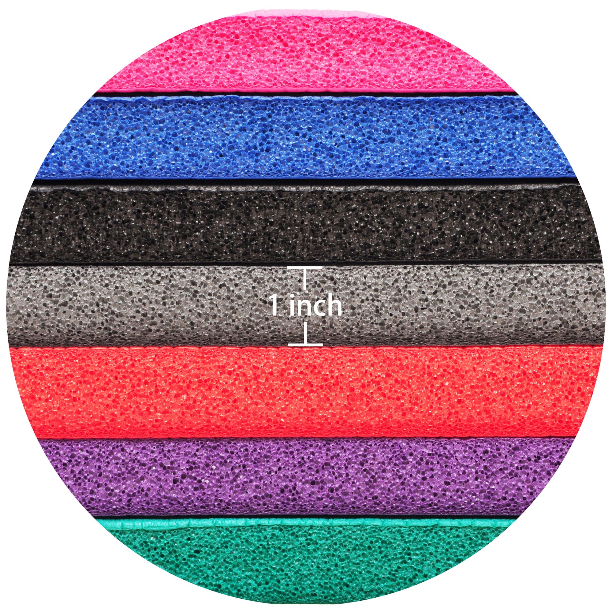 Signature Fitness 1" Extra Thick Exercise Fitness Yoga Mat w/ Carry Strap, Red - Smart-nests