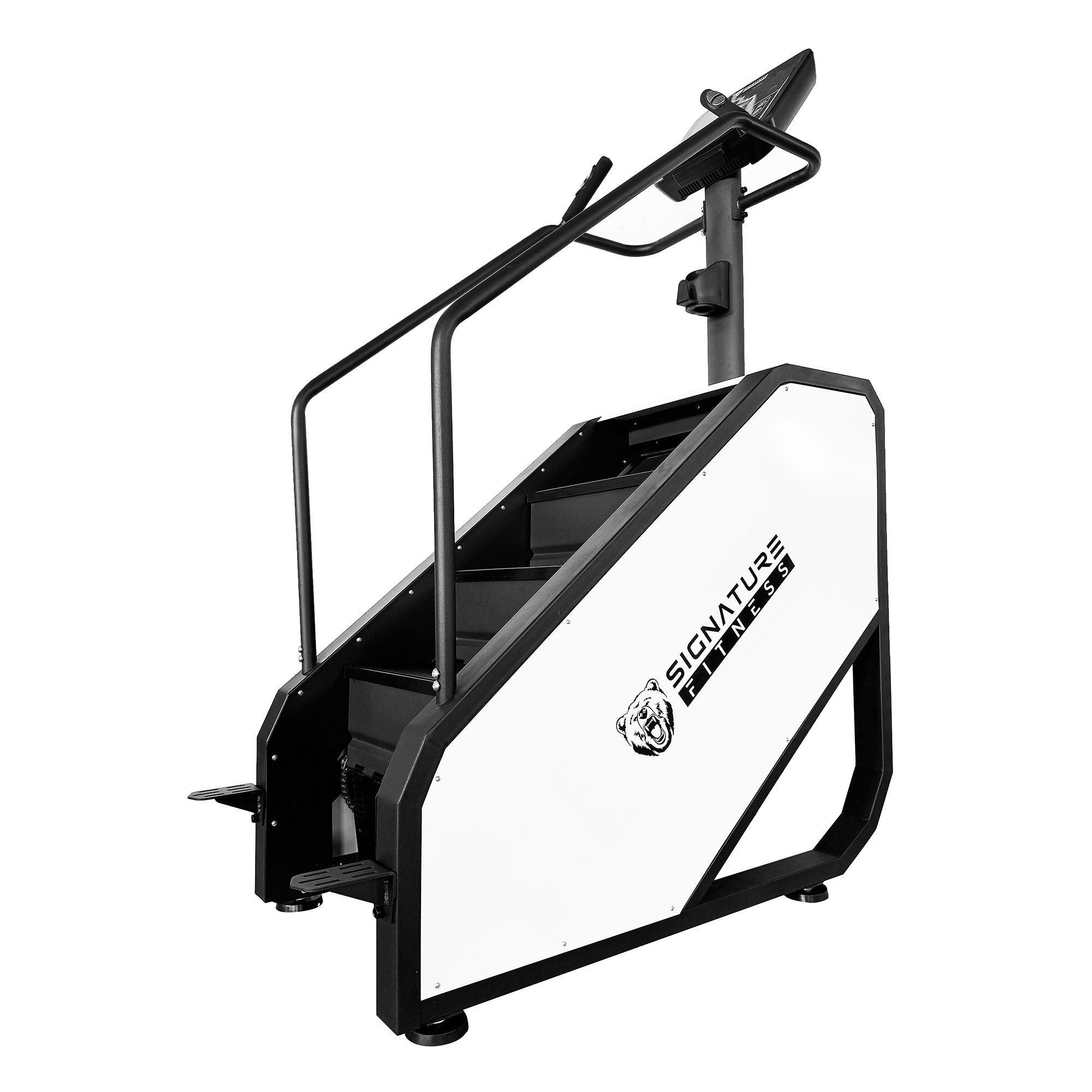 Signature Fitness Continuous Climber for Cardio and Lower Body Workouts, White - Smart-nests