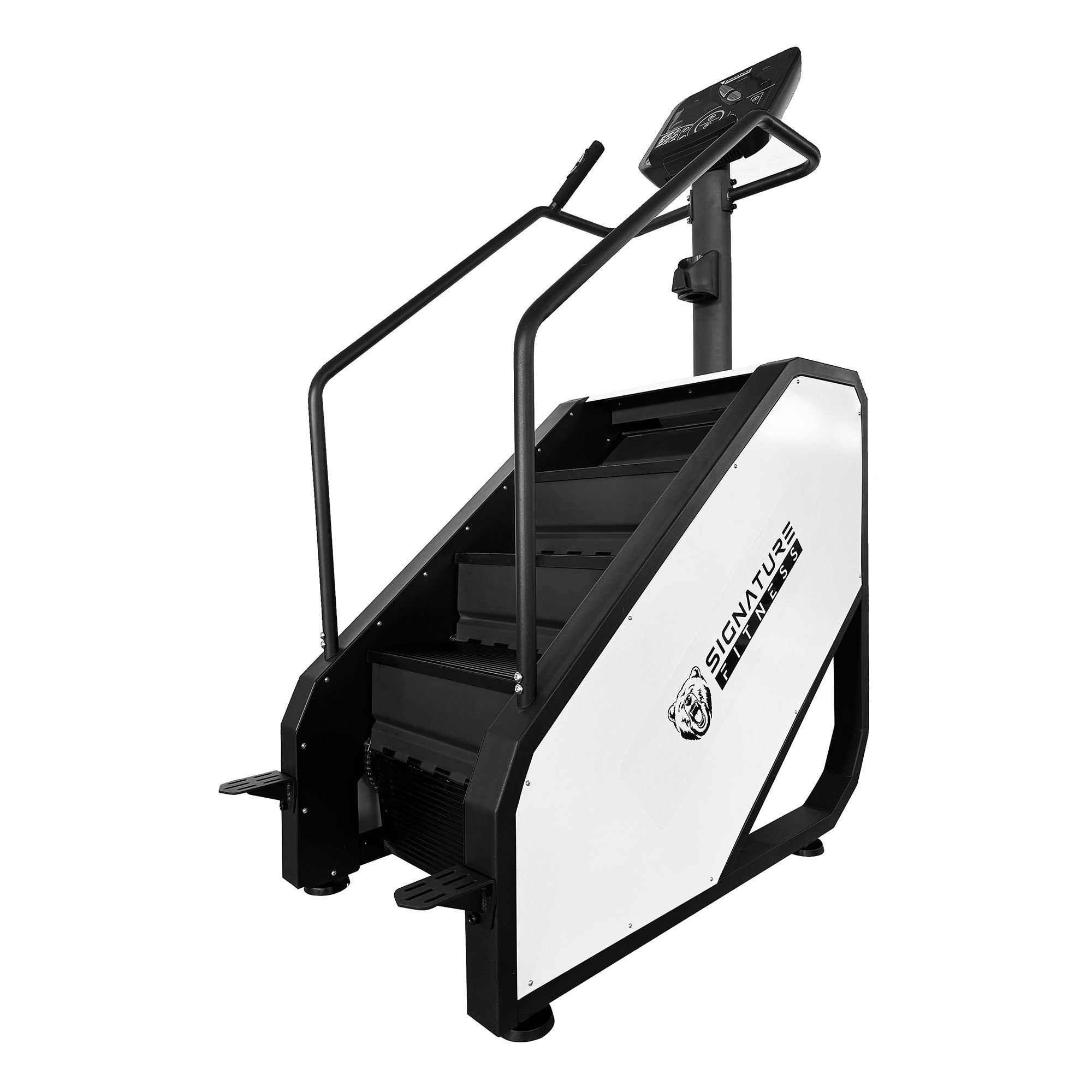 Signature Fitness Continuous Climber for Cardio and Lower Body Workouts, White - Smart-nests