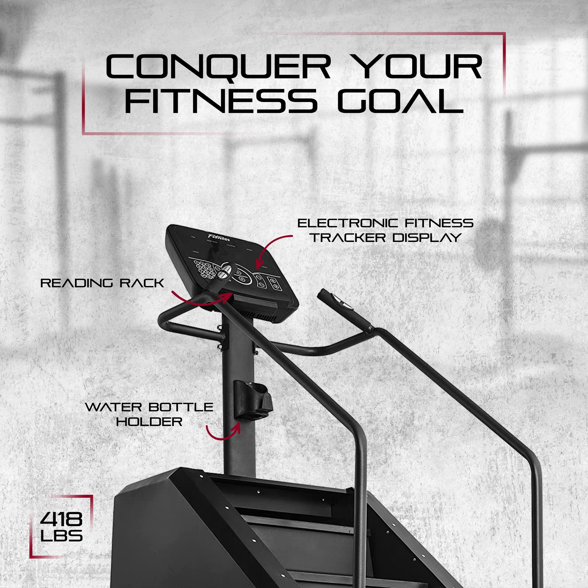Signature Fitness Continuous Climber for Cardio and Lower Body Workouts, White - Smart-nests