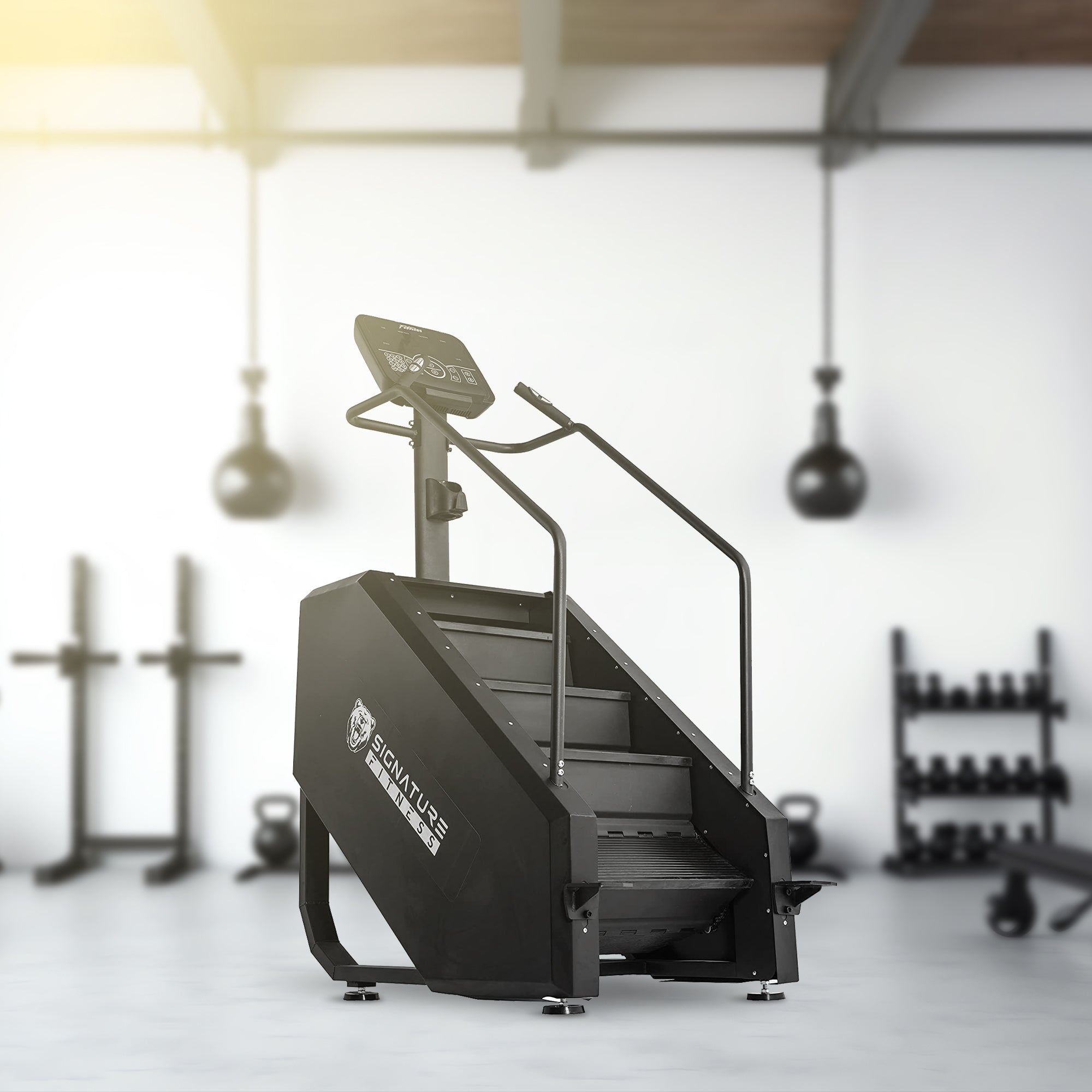 Signature Fitness Continuous Climber for Cardio and Lower Body Workouts, White - Smart-nests