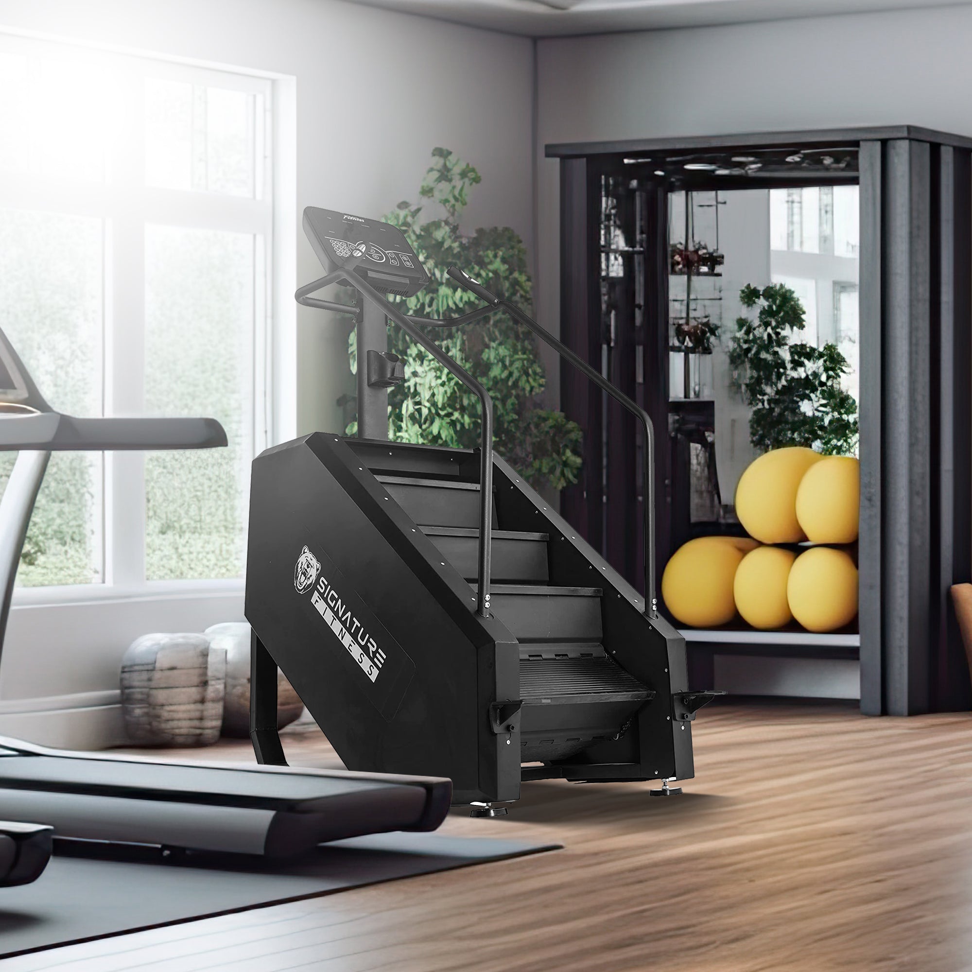 Signature Fitness Continuous Climber for Cardio and Lower Body Workouts, White - Smart-nests
