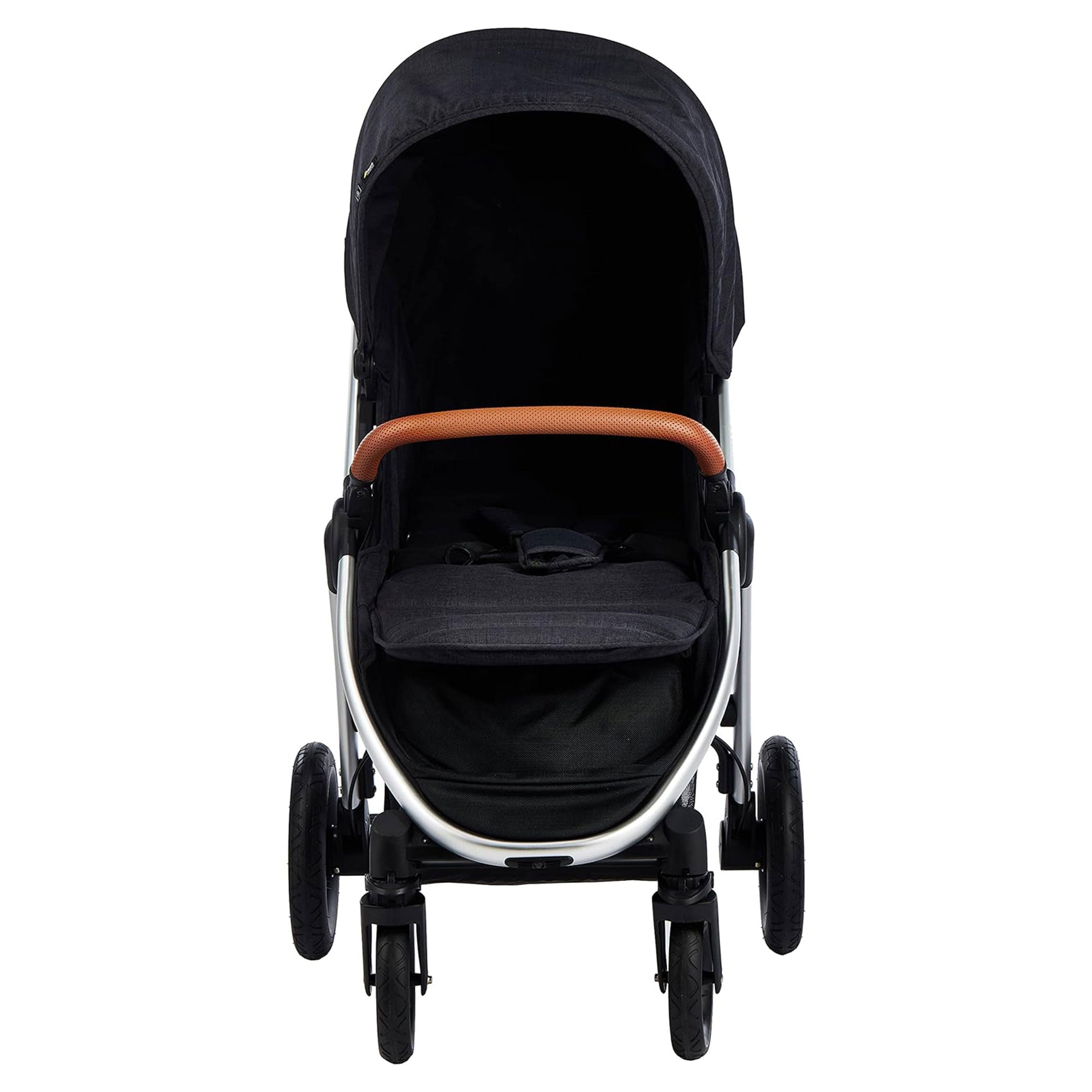hauck Uptown Deluxe Folding Stroller with Cup Holder and Canopy, Melange Black - Smart-nests