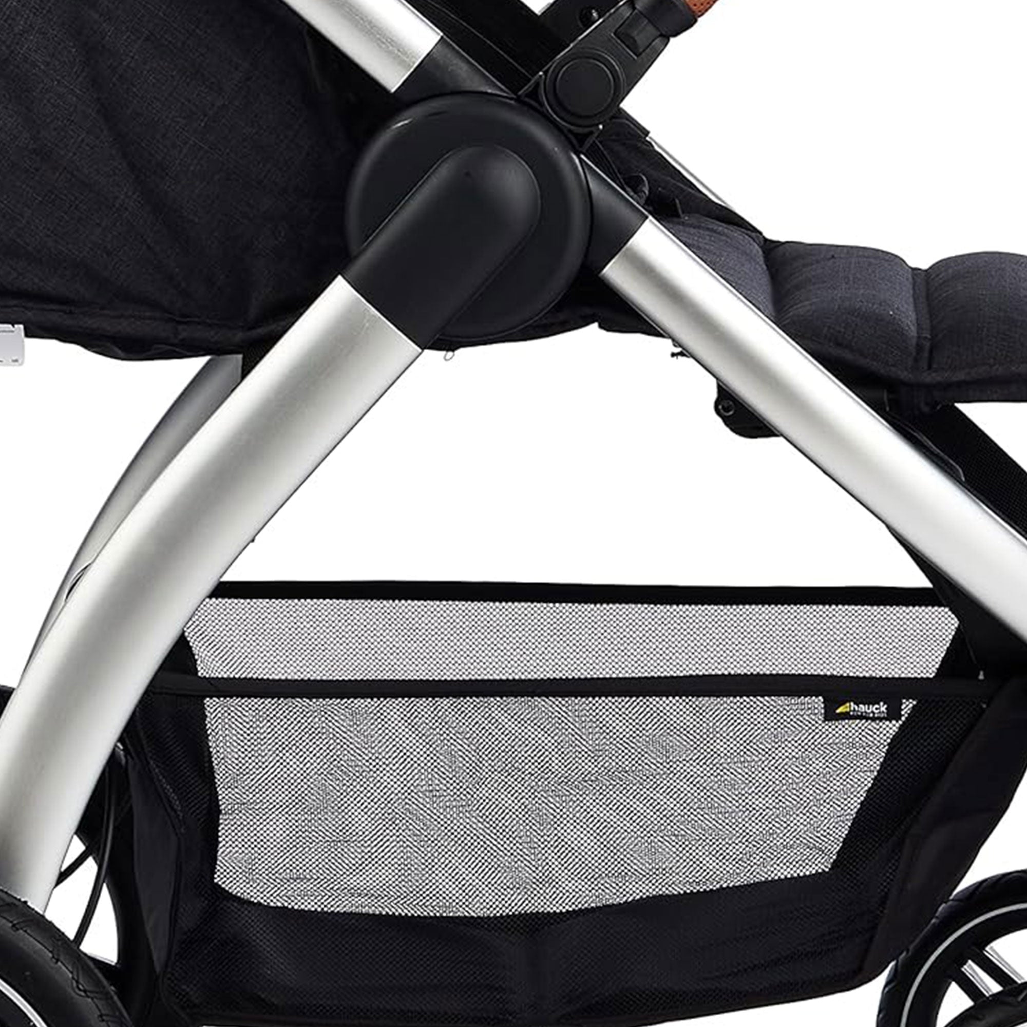 hauck Uptown Deluxe Folding Stroller with Cup Holder and Canopy, Melange Black - Smart-nests