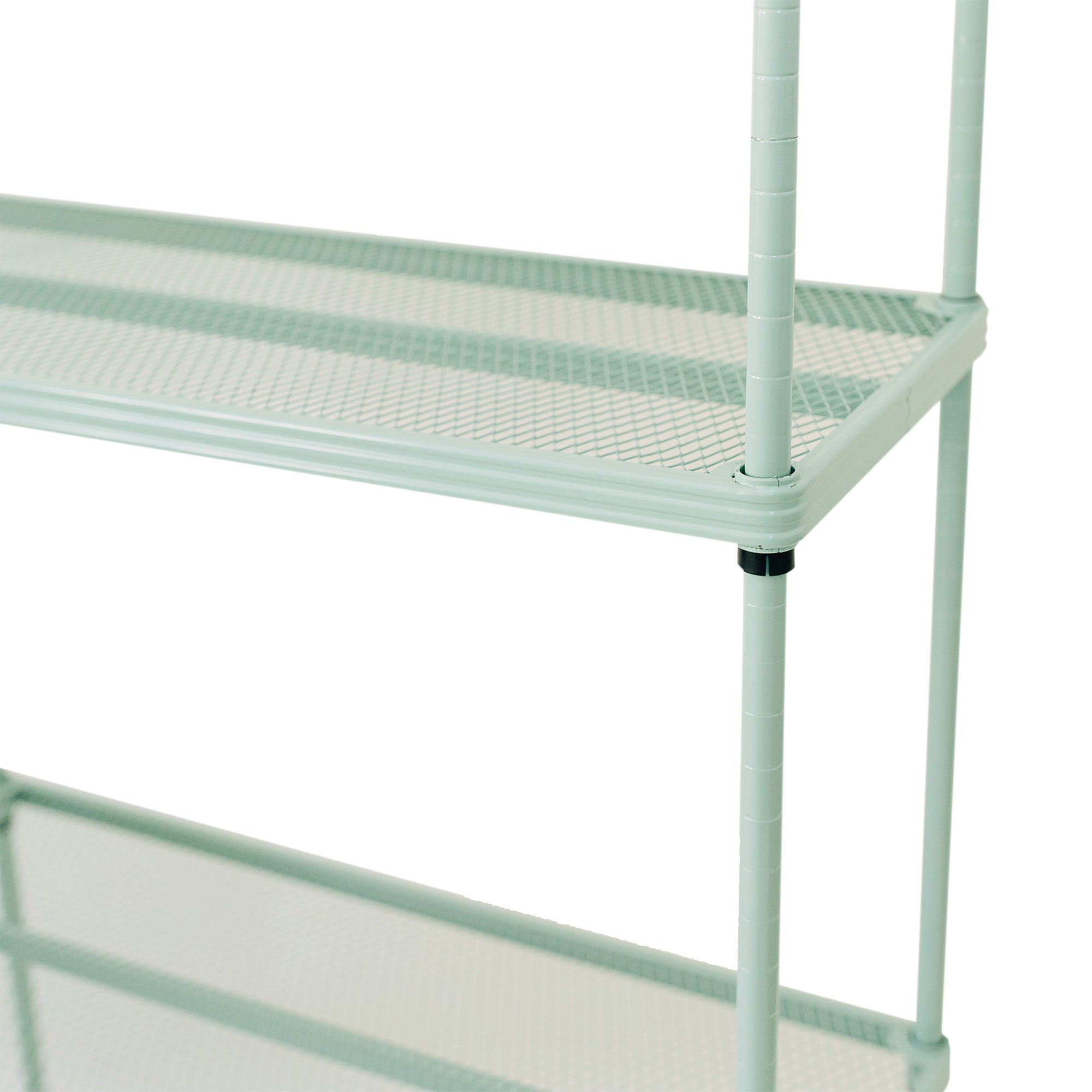 Design Ideas MeshWorks 5 Tier Metal Storage Shelving Unit Rack Bookshelf, Green - Smart-nests