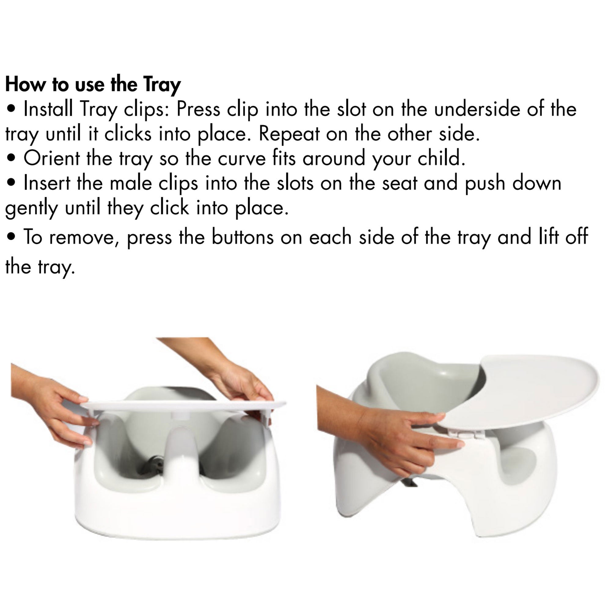 Bumbo Floor Seat LITE Combo with Detachable Feeding Playtime Tray Accessory - Smart-nests