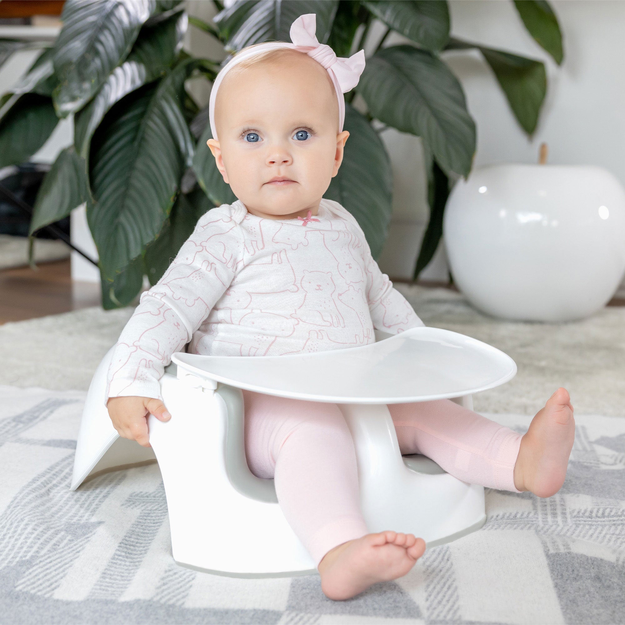 Bumbo Floor Seat LITE Combo with Detachable Feeding Playtime Tray Accessory - Smart-nests
