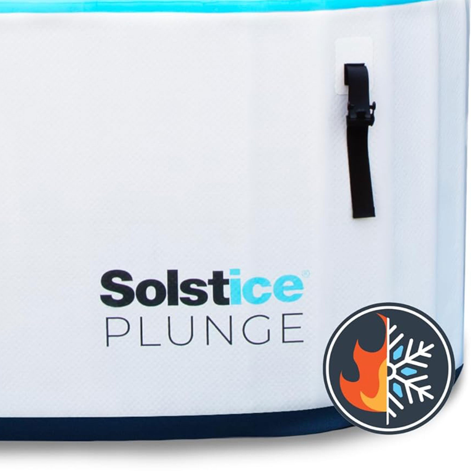 Solstice Plunge 100 Gallon Inflatable Insulated Ice Bath Tub with Lid, White - Smart-nests