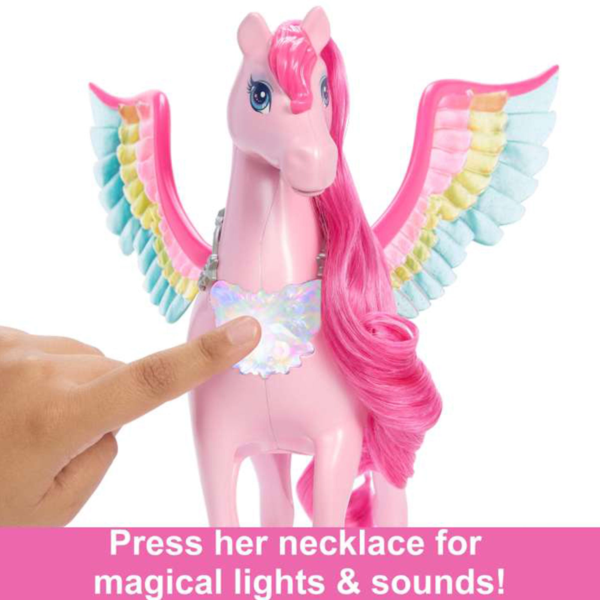 Barbie A Touch of Magic Pegasus Winged Horse and Puppy Toy and Accessories, Pink - Smart-nests