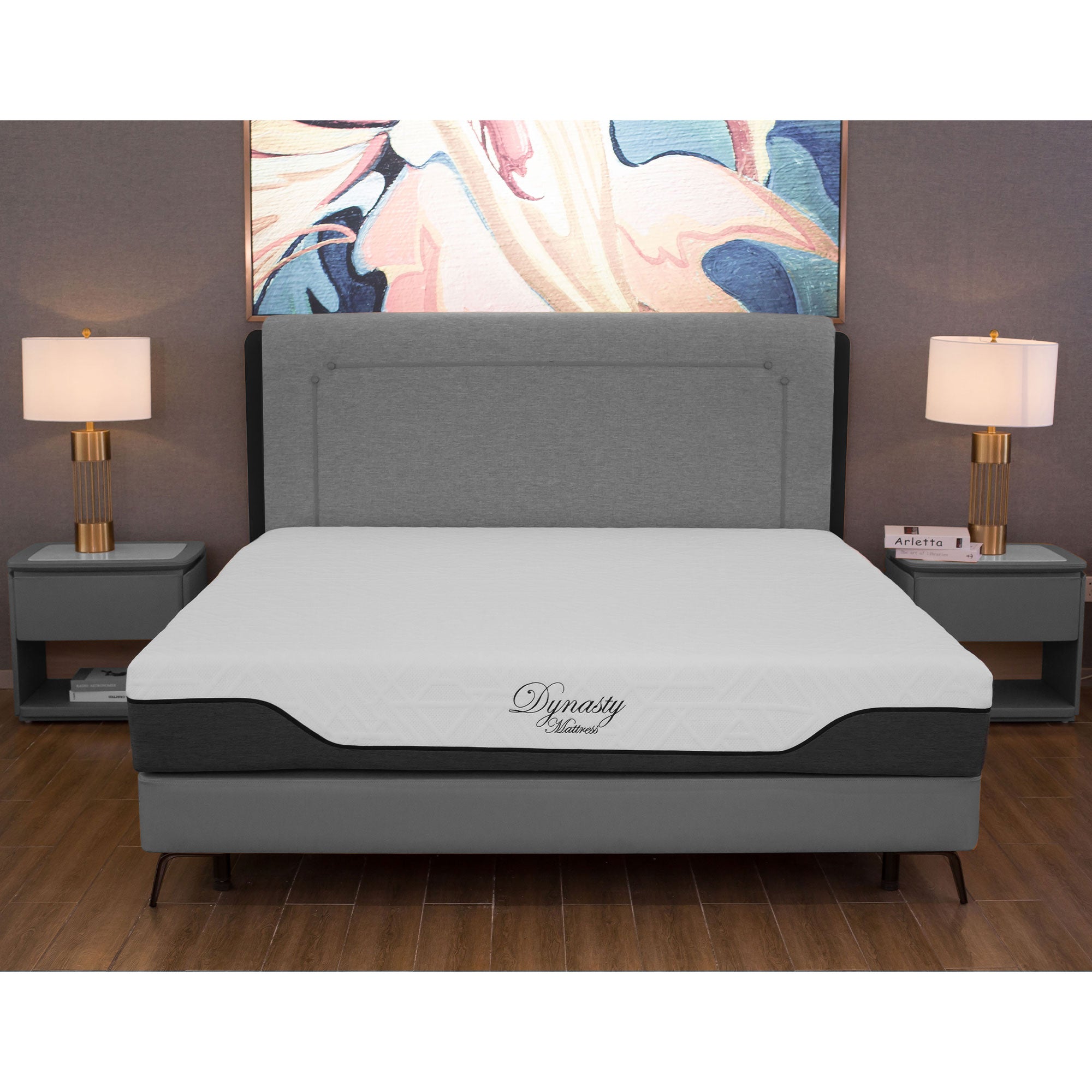 Dynasty Mattress 10 Inch CoolBreeze Gel Memory Foam Mattress with Cover, King - Smart-nests