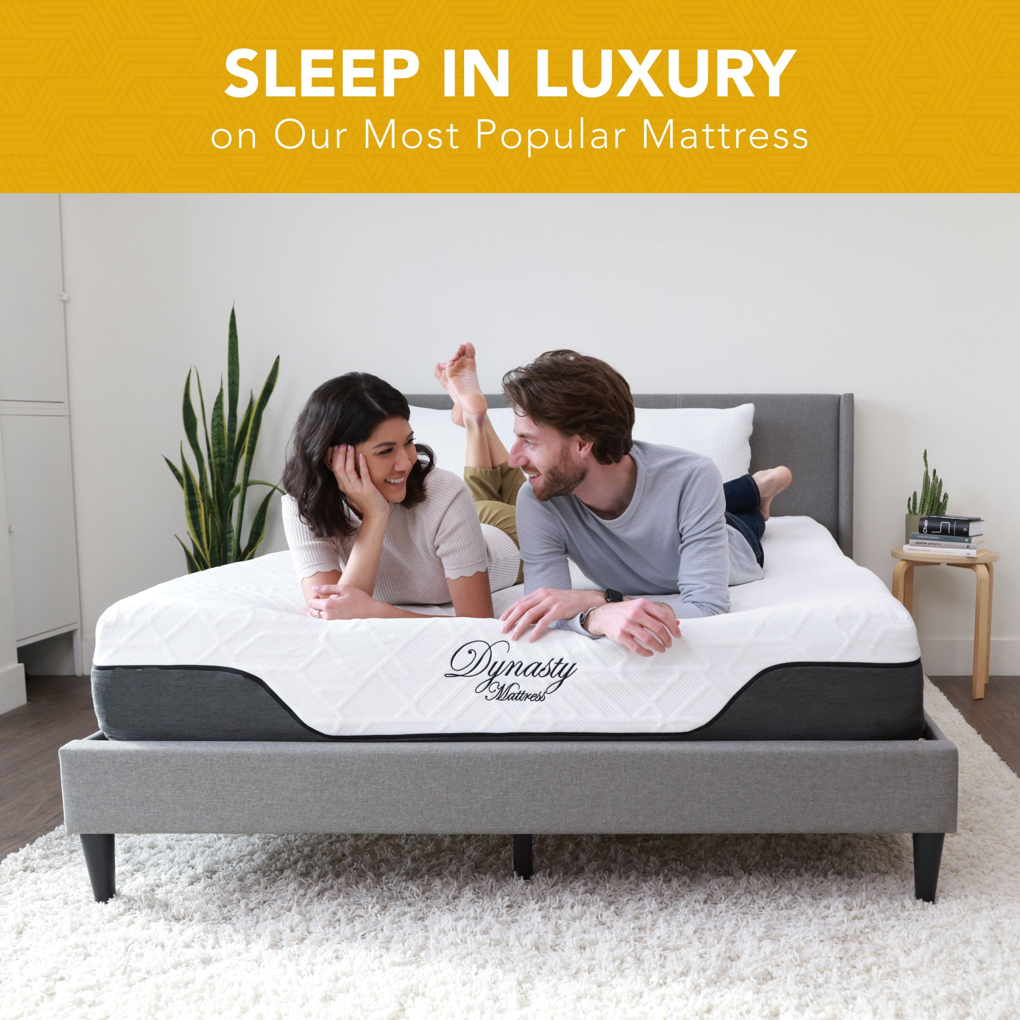 Dynasty Mattress 10 Inch CoolBreeze Gel Memory Foam Mattress with Cover, King - Smart-nests