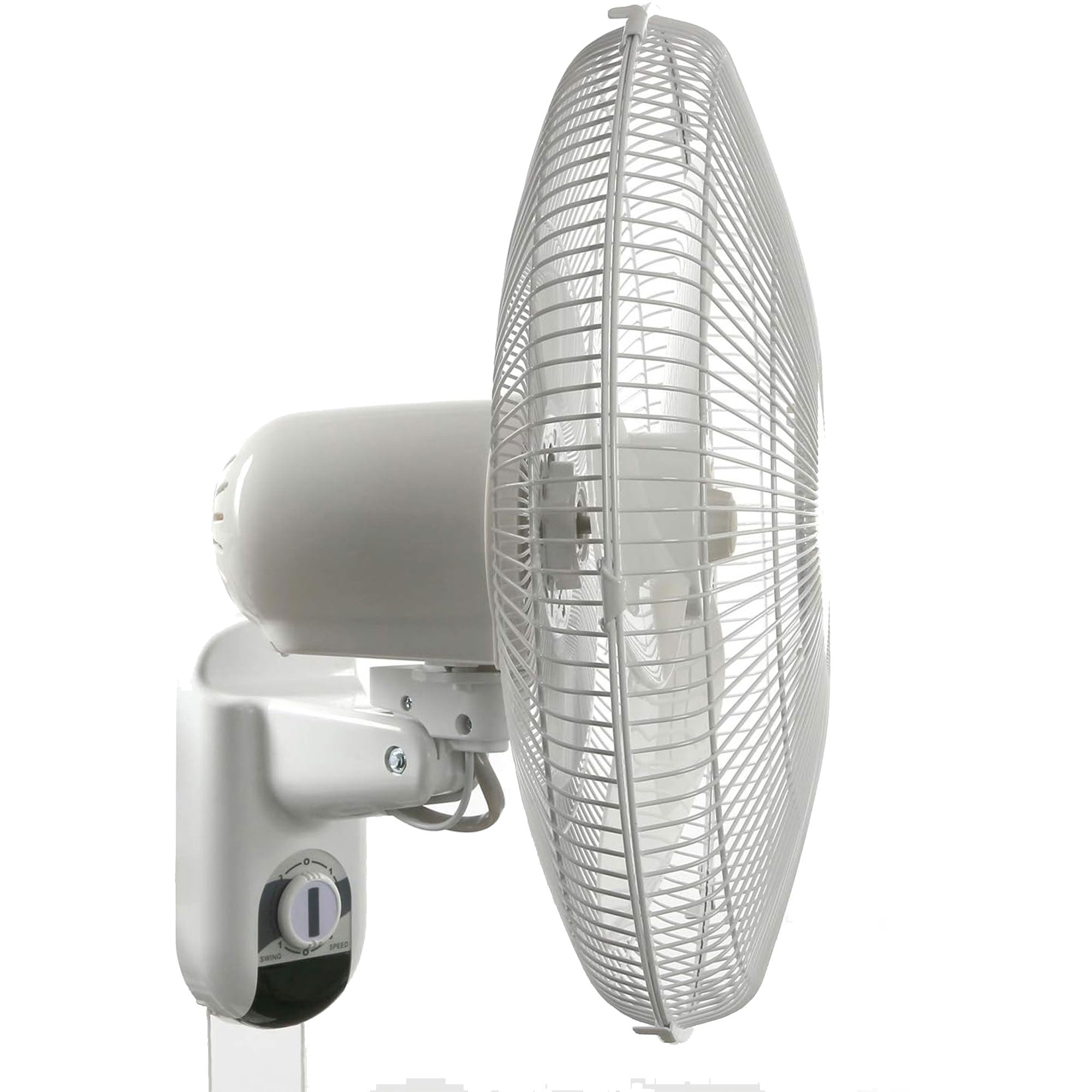 Hurricane 16" 90 Degree Oscillating 3 Speed Wall Mounted Fan, White(Open Box)