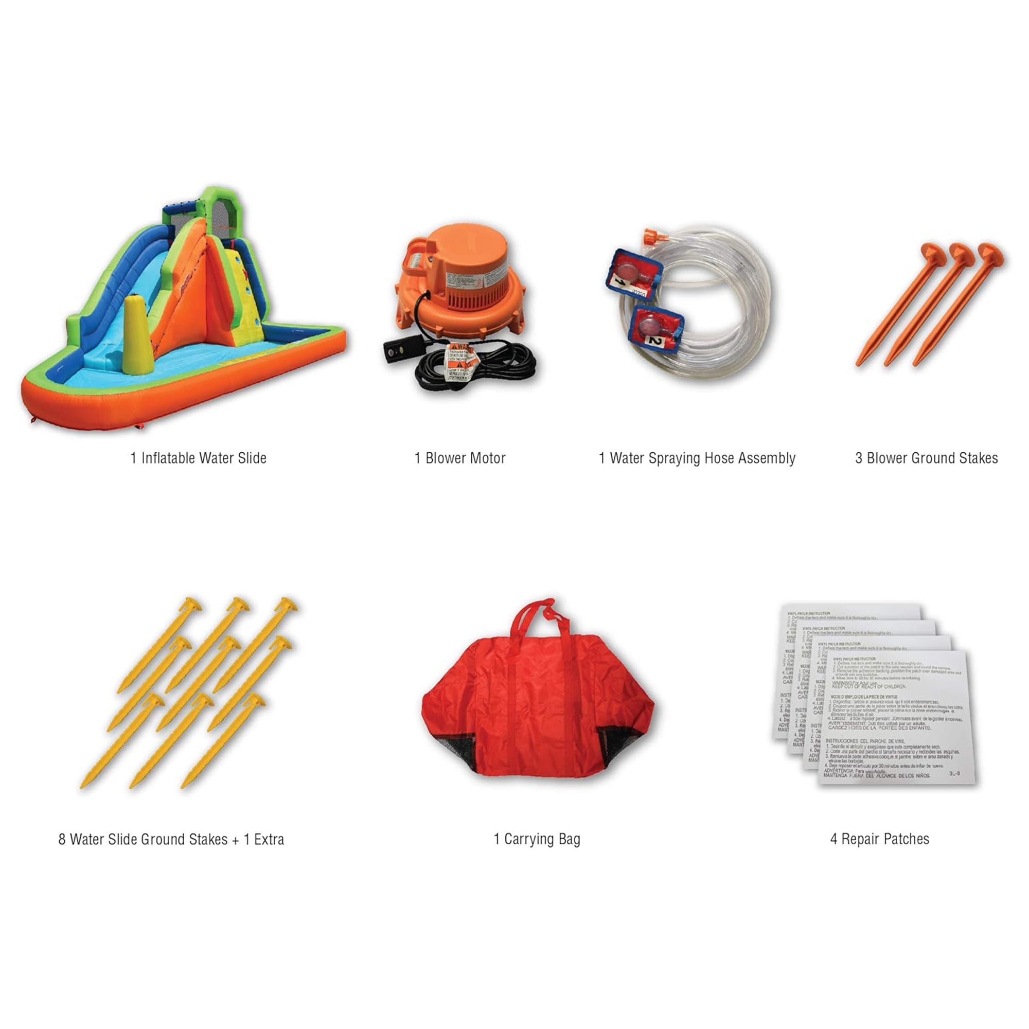 Banzai Gushing Geyser Water-Spraying Inflatable Pool Water Park Set, Multicolor - Smart-nests