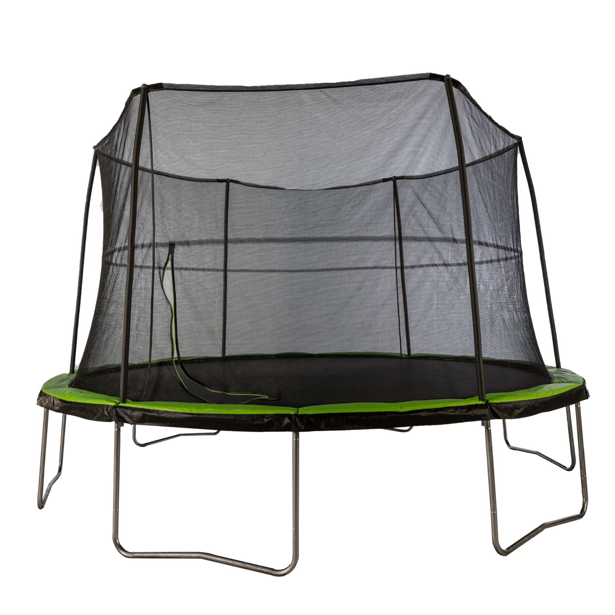JumpKing 14 Foot Trampoline and Enclosure System Safety Pad, Black/Lime Green - Smart-nests