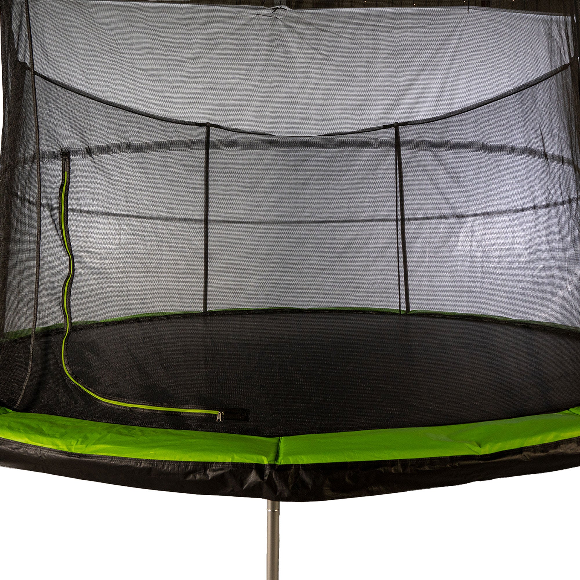 JumpKing 14 Foot Trampoline and Enclosure System Safety Pad, Black/Lime Green - Smart-nests