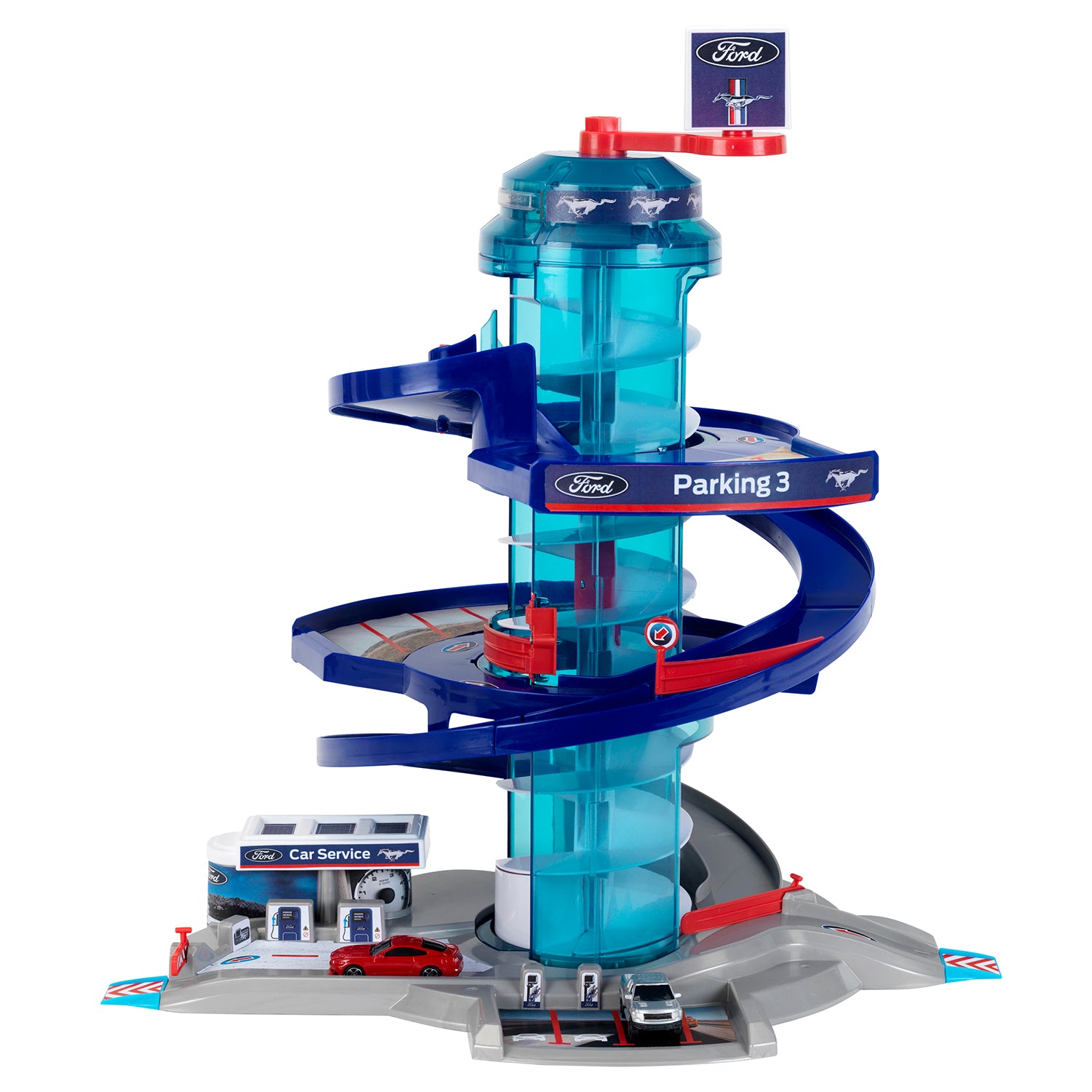 Theo Klein Ford Car Service Helix Parking Garage Toy Playset for Kids 3 and Up - Smart-nests