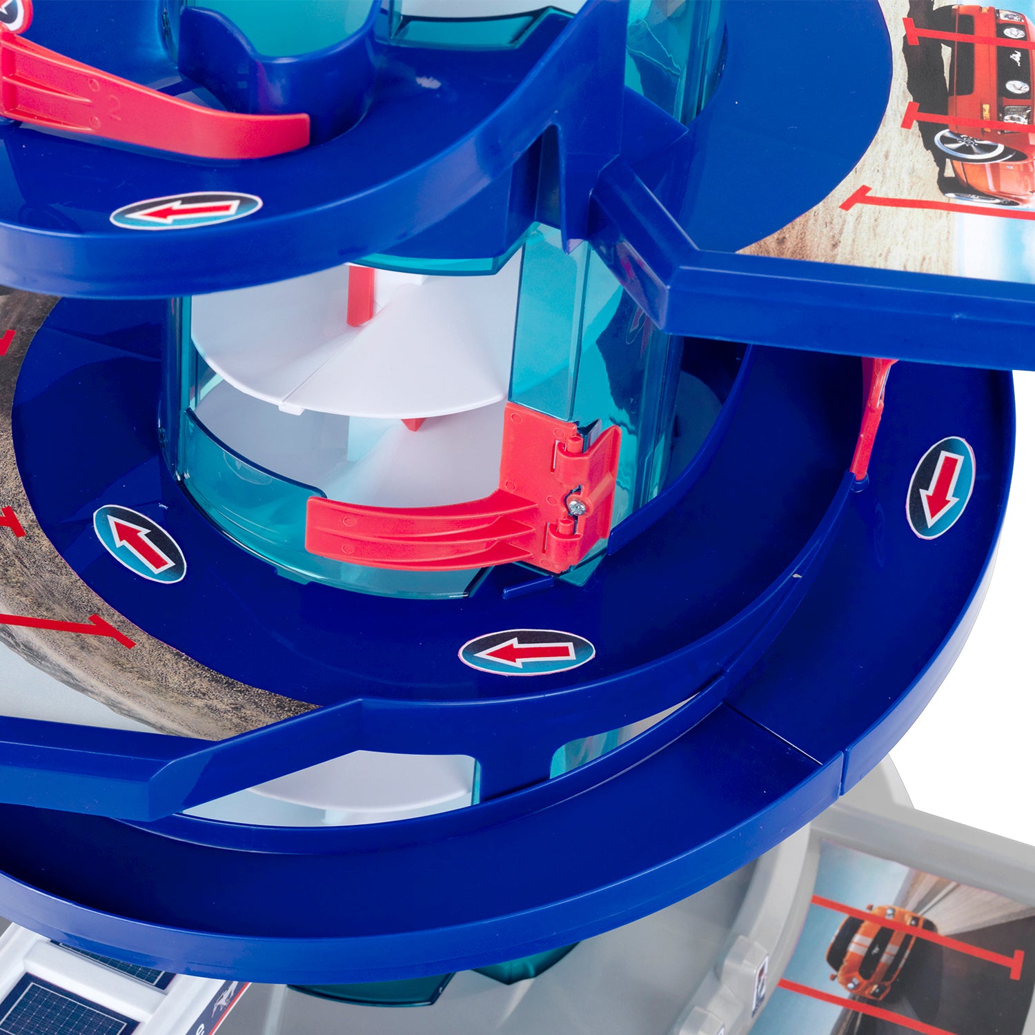 Theo Klein Ford Car Service Helix Parking Garage Toy Playset for Kids 3 and Up - Smart-nests