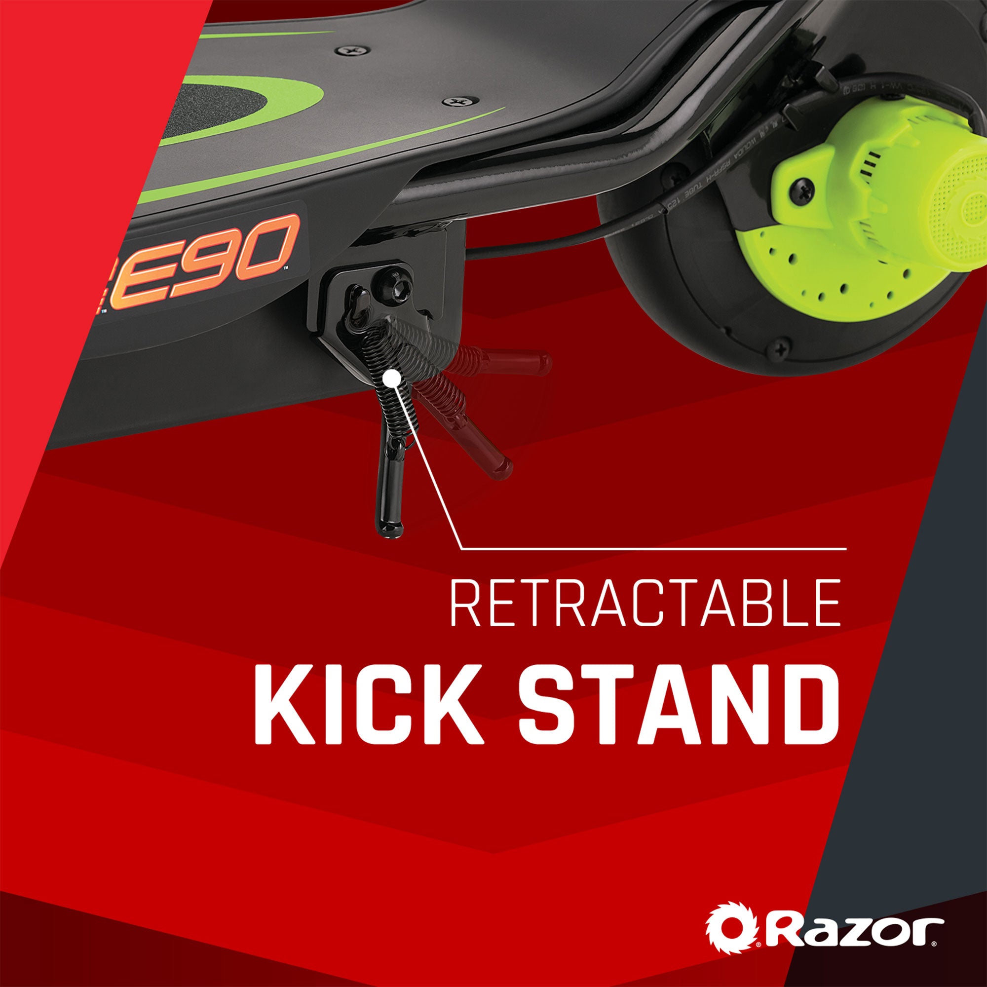 Razor Power Core Sleek Electric Scooter w/Push Button Throttle, Green(For Parts) - Smart-nests
