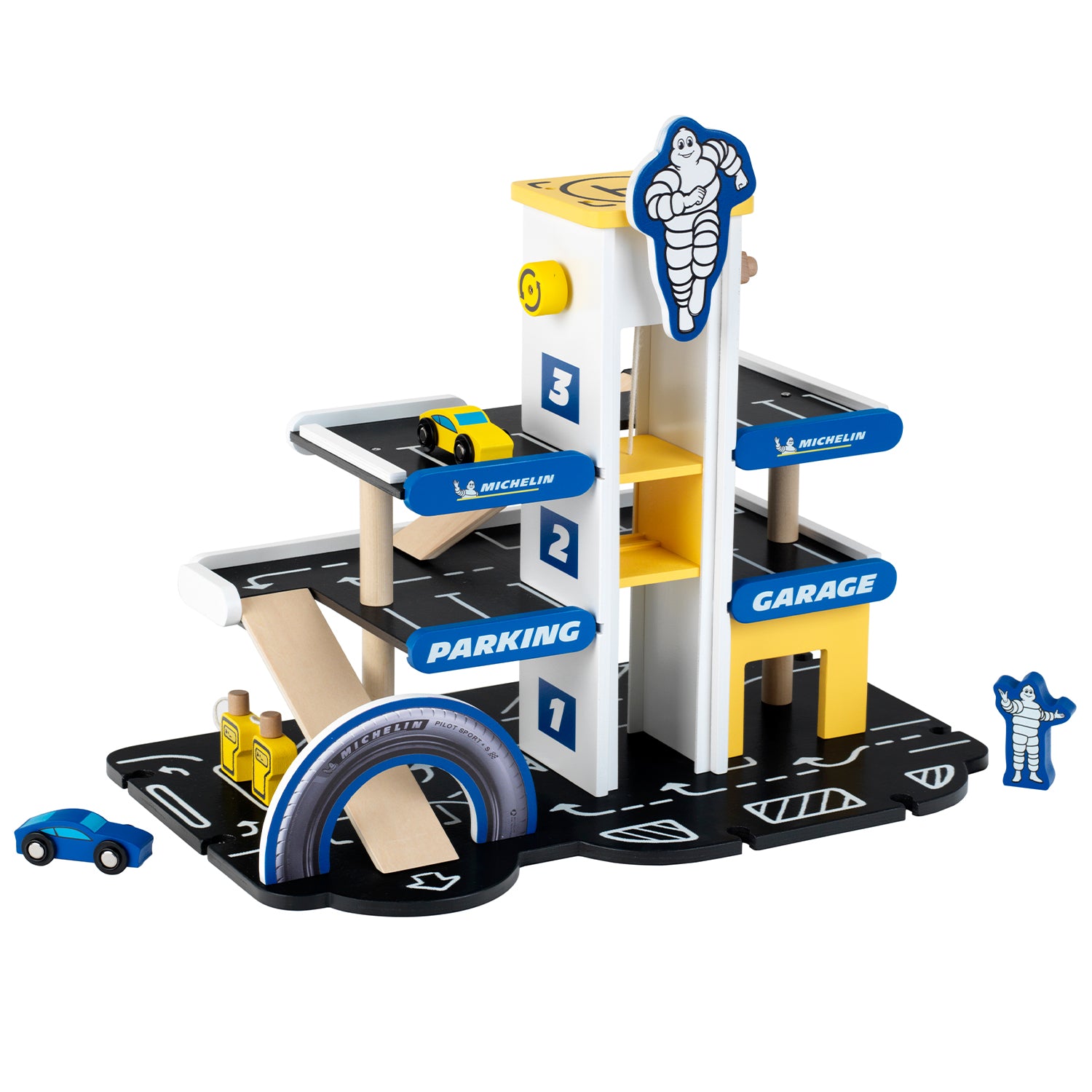 Theo Klein Michelin Car Service Station Kids Toy with 1 Car for Ages 3 and Up - Smart-nests