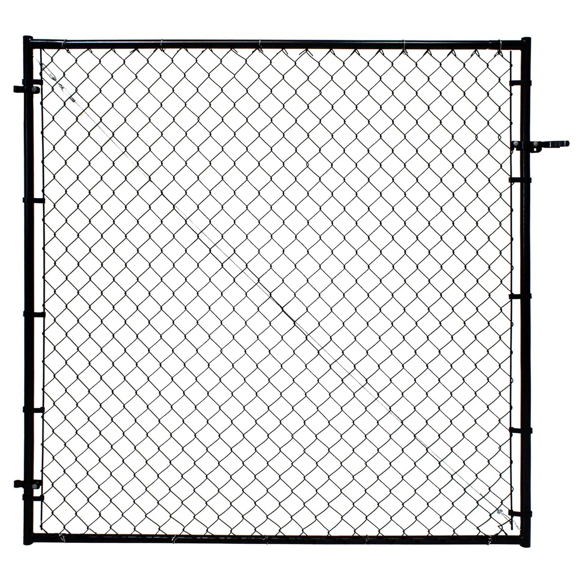Adjust-A-Gate Fit-Right Adjustable Steel Frame Square Corner Gate Kit, Black - Smart-nests