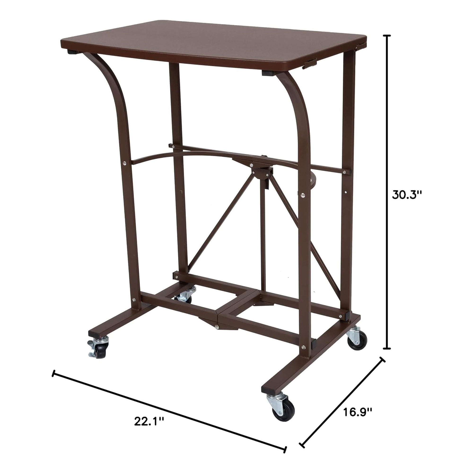 Origami Folding Computer Desk for Office, Students, and Gaming, Vintage Bronze - Smart-nests
