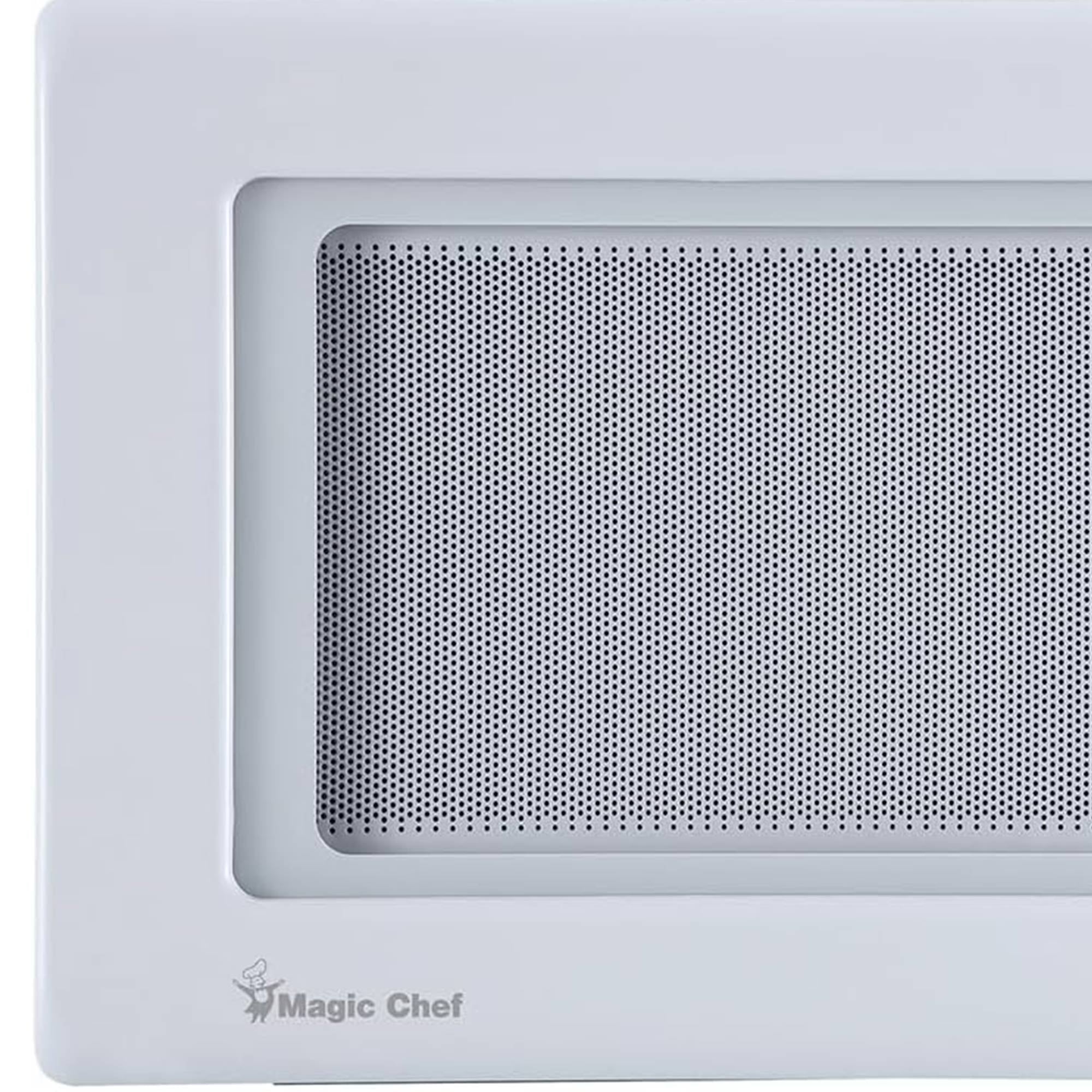 Magic Chef 0.9 Cubic Feet 900W Small Stainless Countertop Microwave Oven, White - Smart-nests