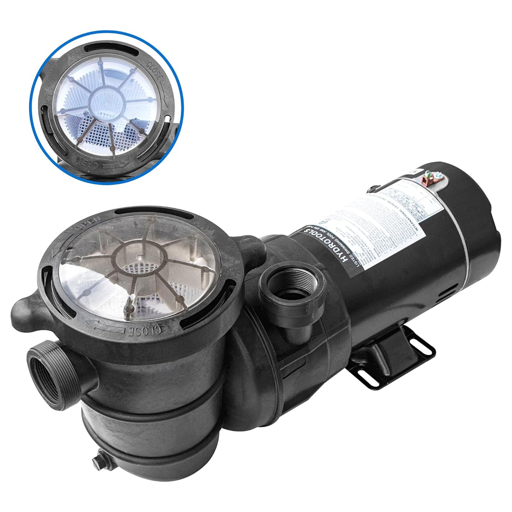 Swimline Hydro Flo 1.5 HP 5940 GPH 3450 RPM Horizontal Discharge Pump (Open Box) - Smart-nests