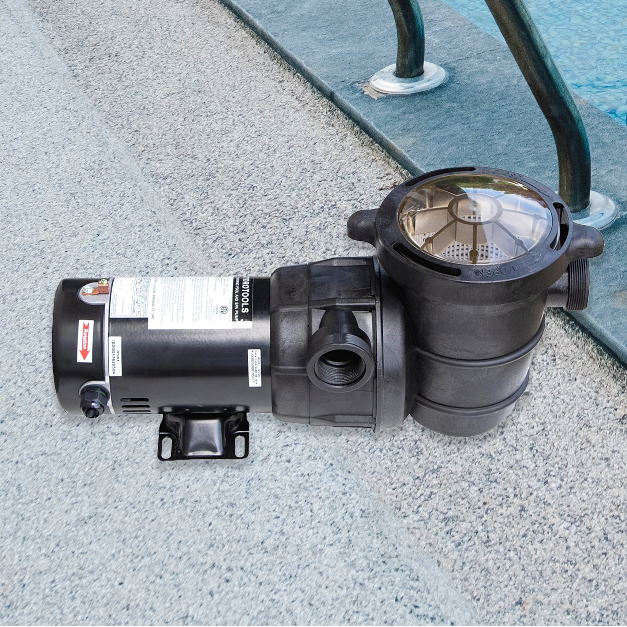 Swimline Hydro Flo 1.5 HP 5940 GPH 3450 RPM Horizontal Discharge Pump (Open Box) - Smart-nests