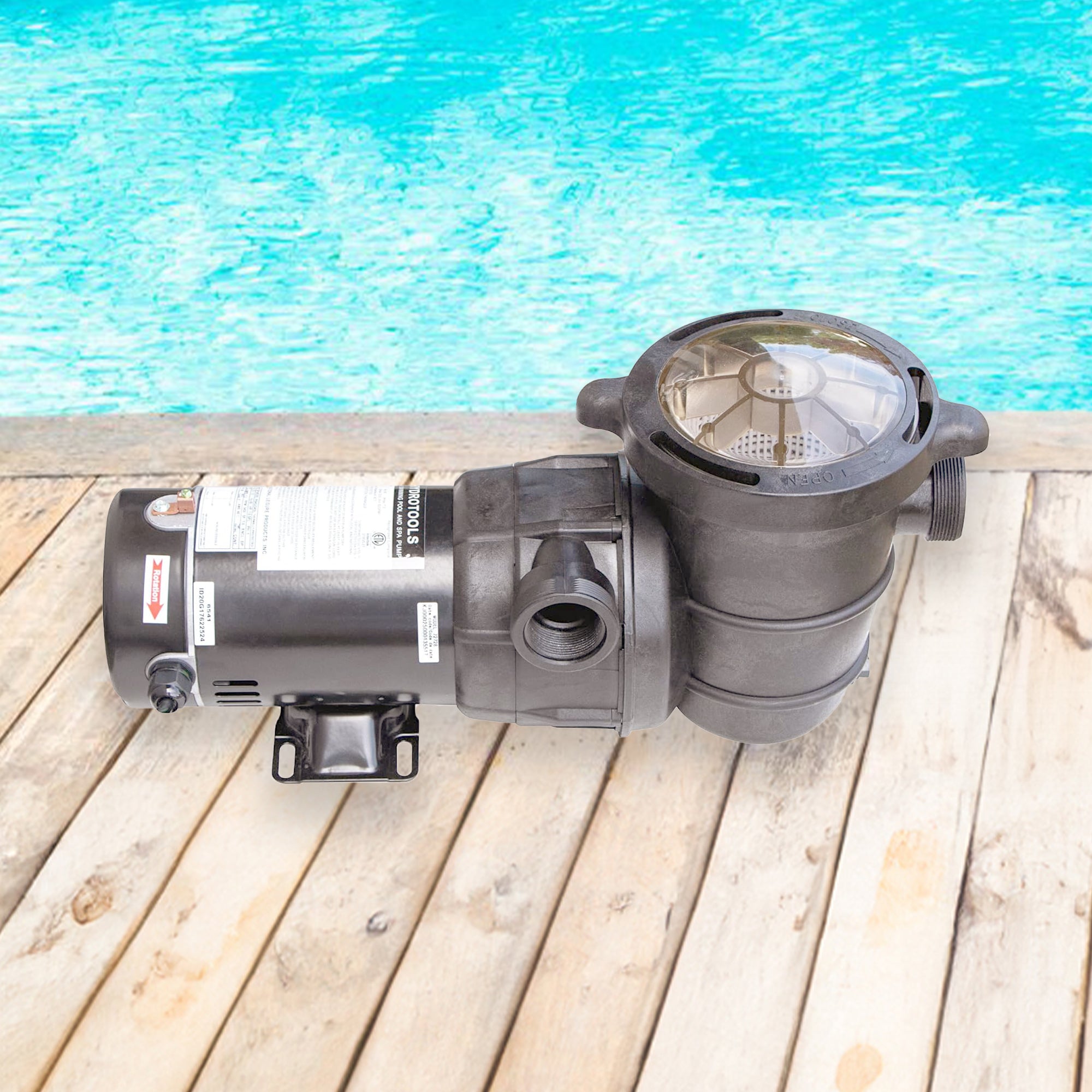 Swimline Hydro Flo 1.0 HP 5280 GPH 3450 RPM Horizontal Discharge Pump (Open Box) - Smart-nests