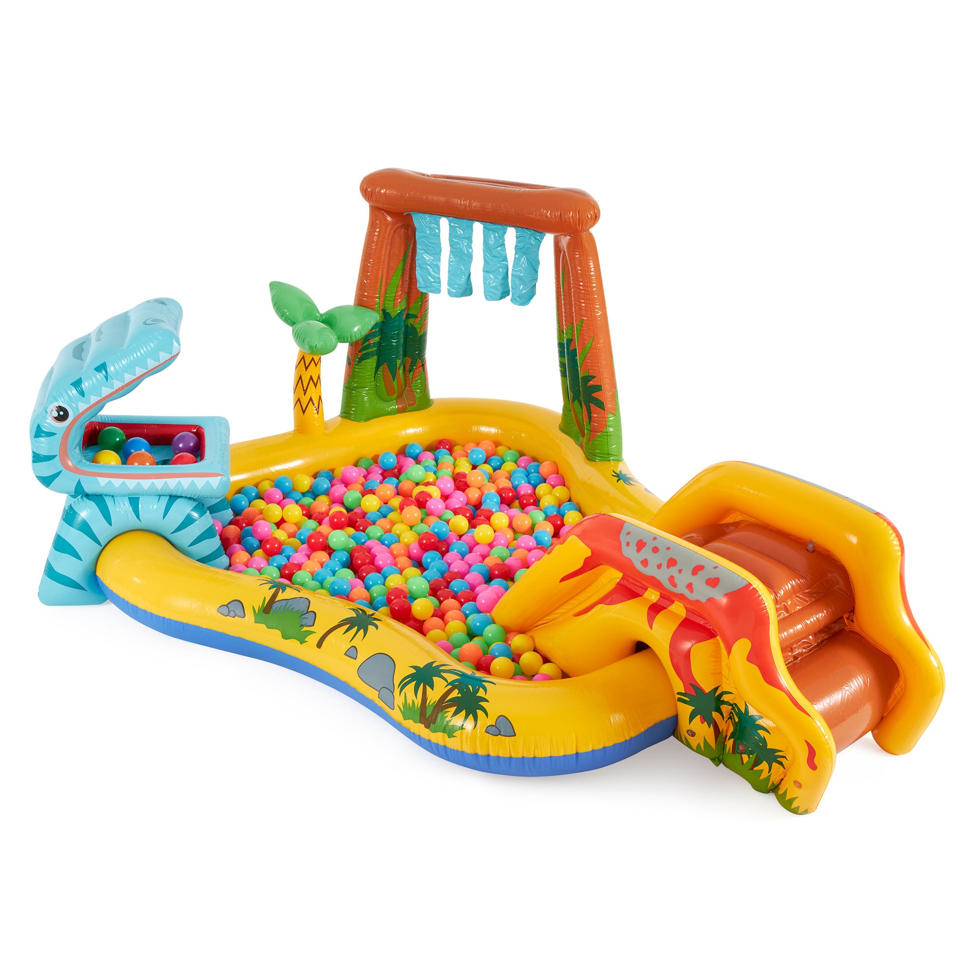 Intex Inflatable Kids Dinosaur Play Center Outdoor Water Park Pool with Slide - Smart-nests