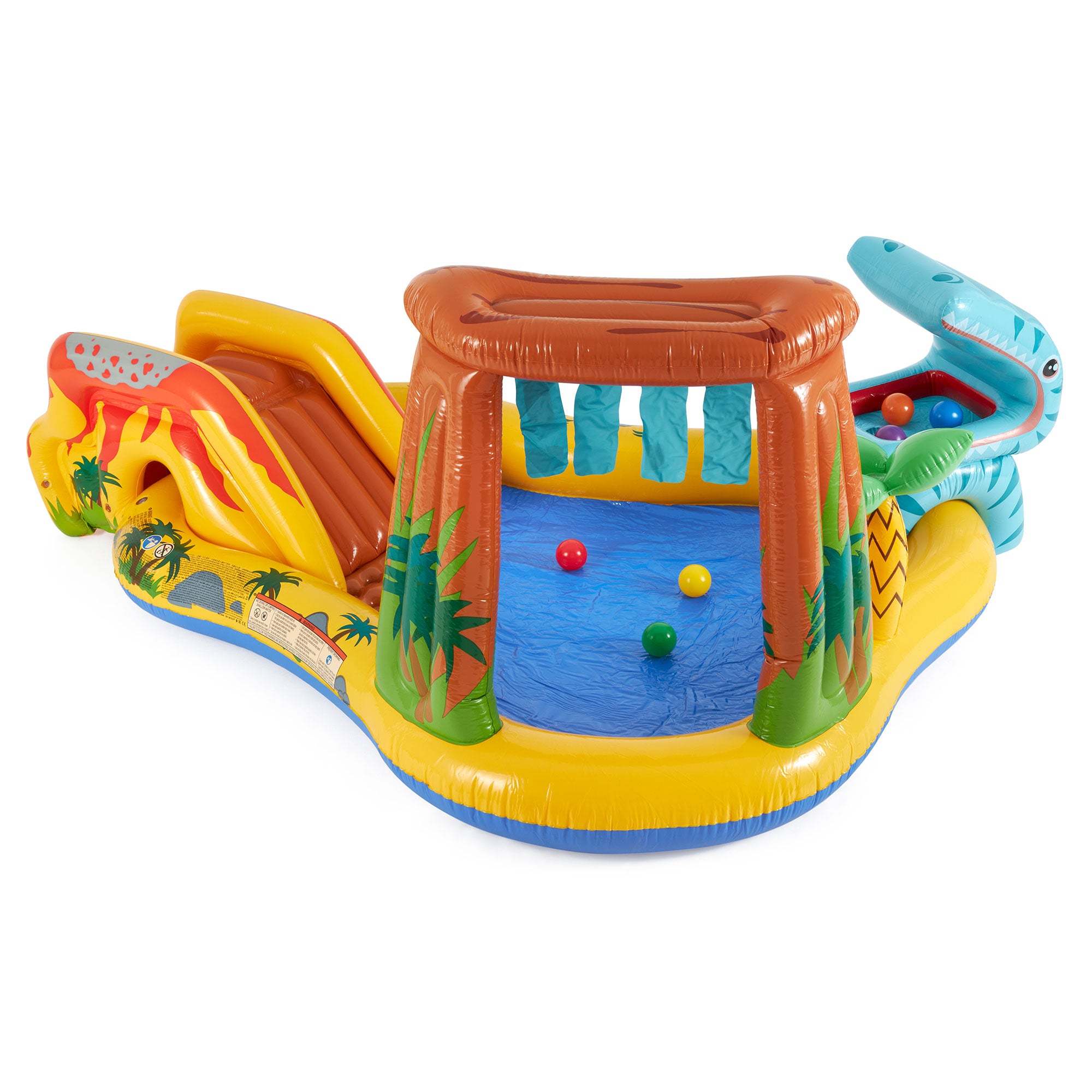 Intex Inflatable Kids Dinosaur Play Center Outdoor Water Park Pool with Slide - Smart-nests