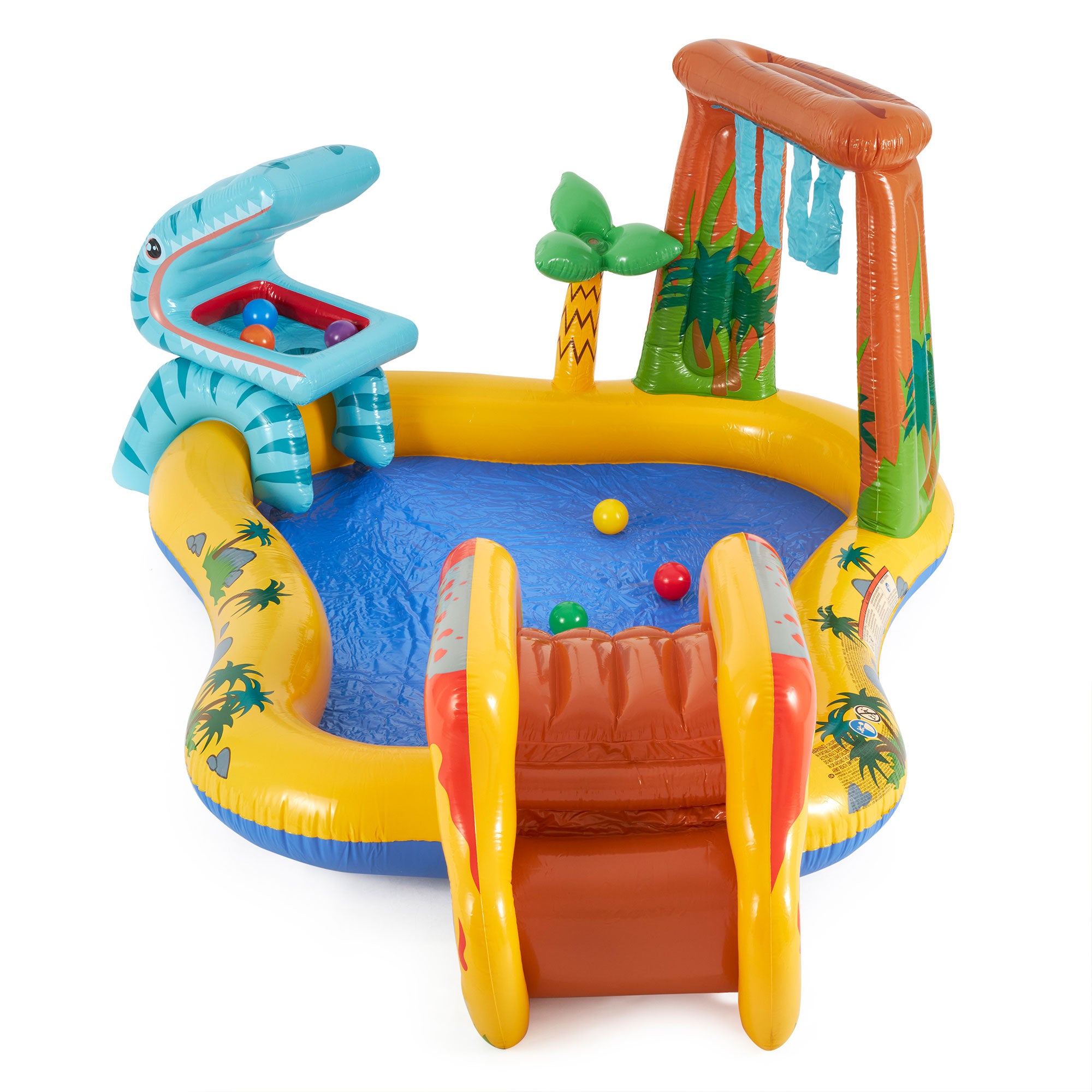 Intex Inflatable Kids Dinosaur Play Center Outdoor Water Park Pool with Slide - Smart-nests