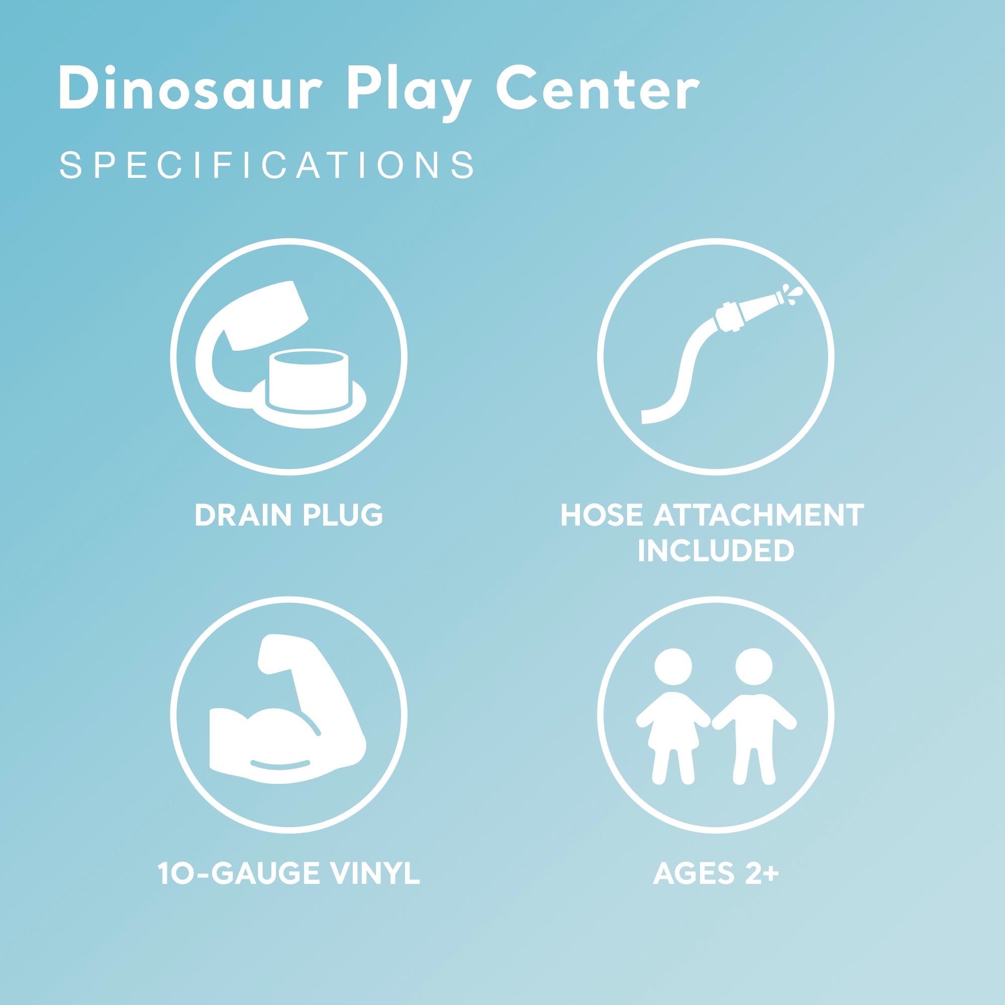 Intex Inflatable Kids Dinosaur Play Center Outdoor Water Park Pool with Slide - Smart-nests