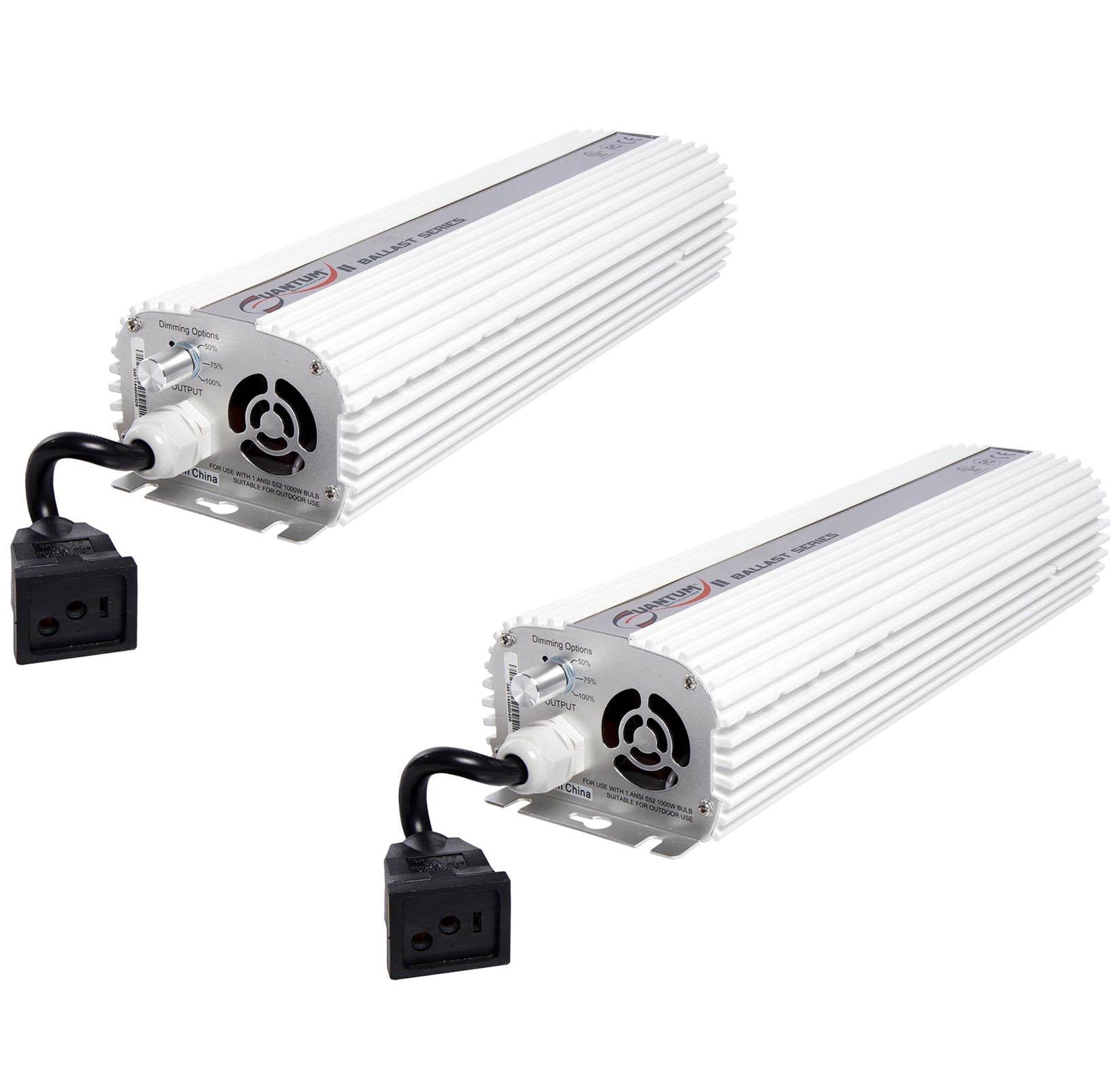 (2) QUANTUM 1000W Watt HPS & MH Dimmable Digital Grow Light Ballasts | QT1000 - Smart-nests