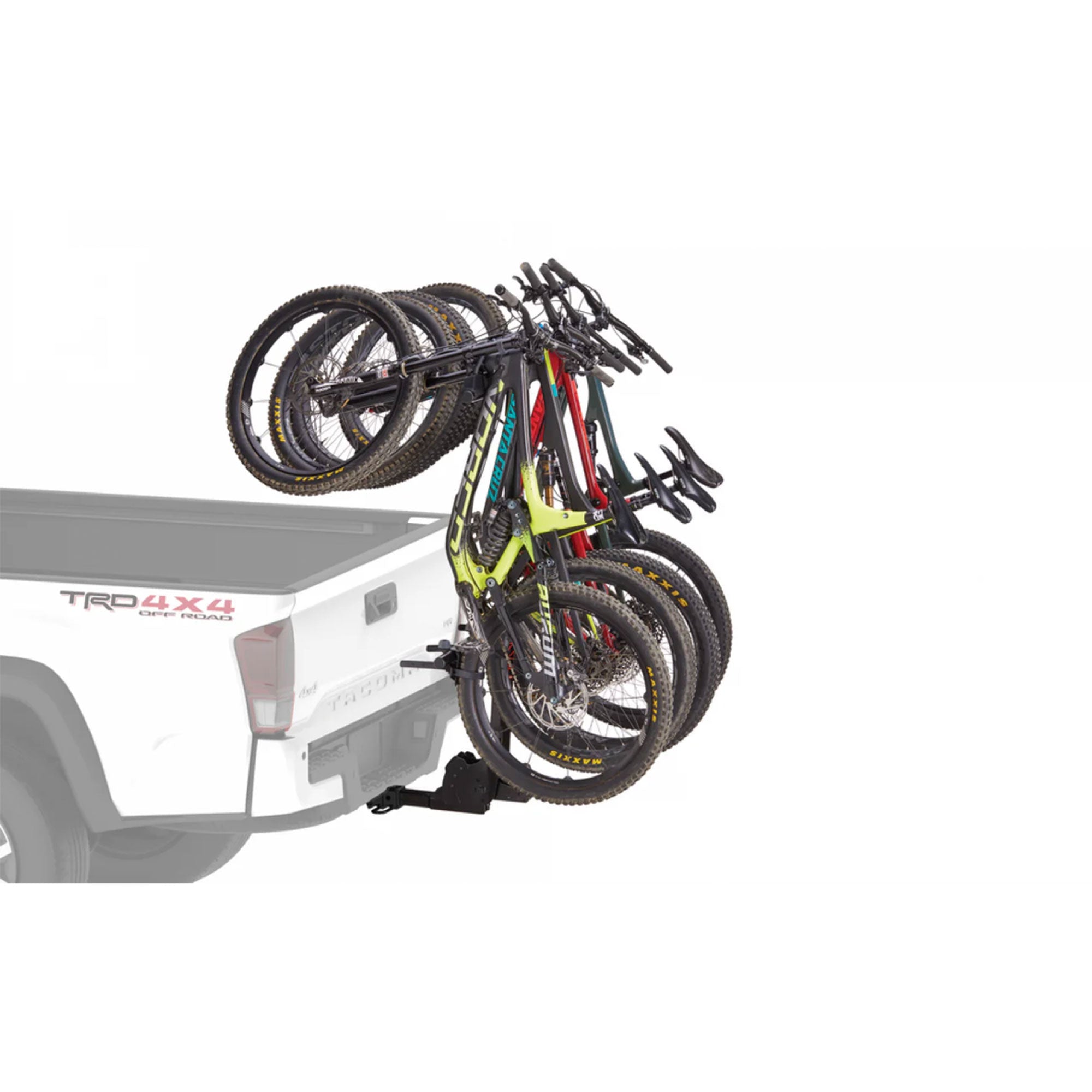 Yakima HangOver 4 Adjustable Vertical Steel Mountain Bike Hitch Rack for 4 Bikes - Smart-nests