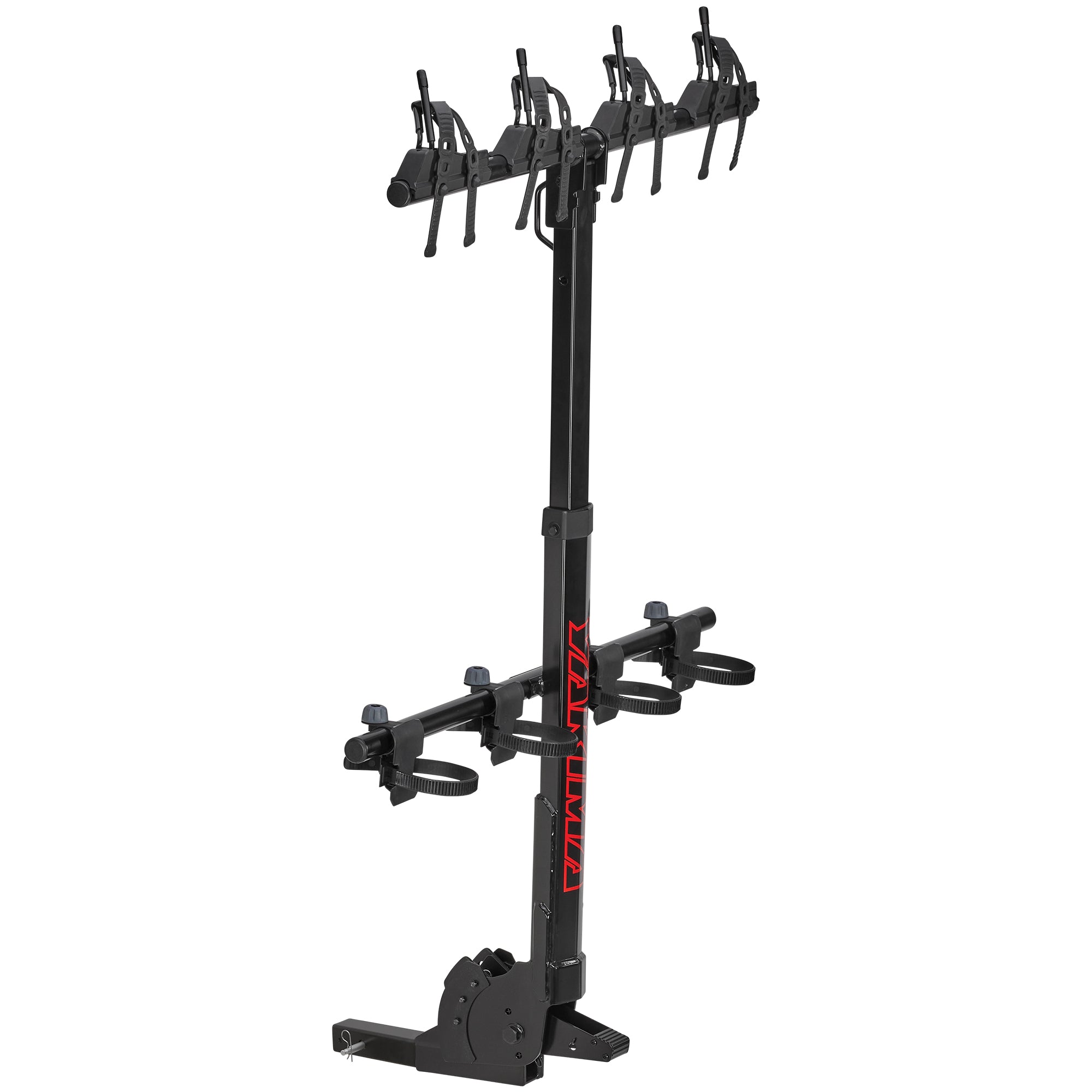 Yakima HangOver 4 Adjustable Vertical Steel Mountain Bike Hitch Rack for 4 Bikes - Smart-nests