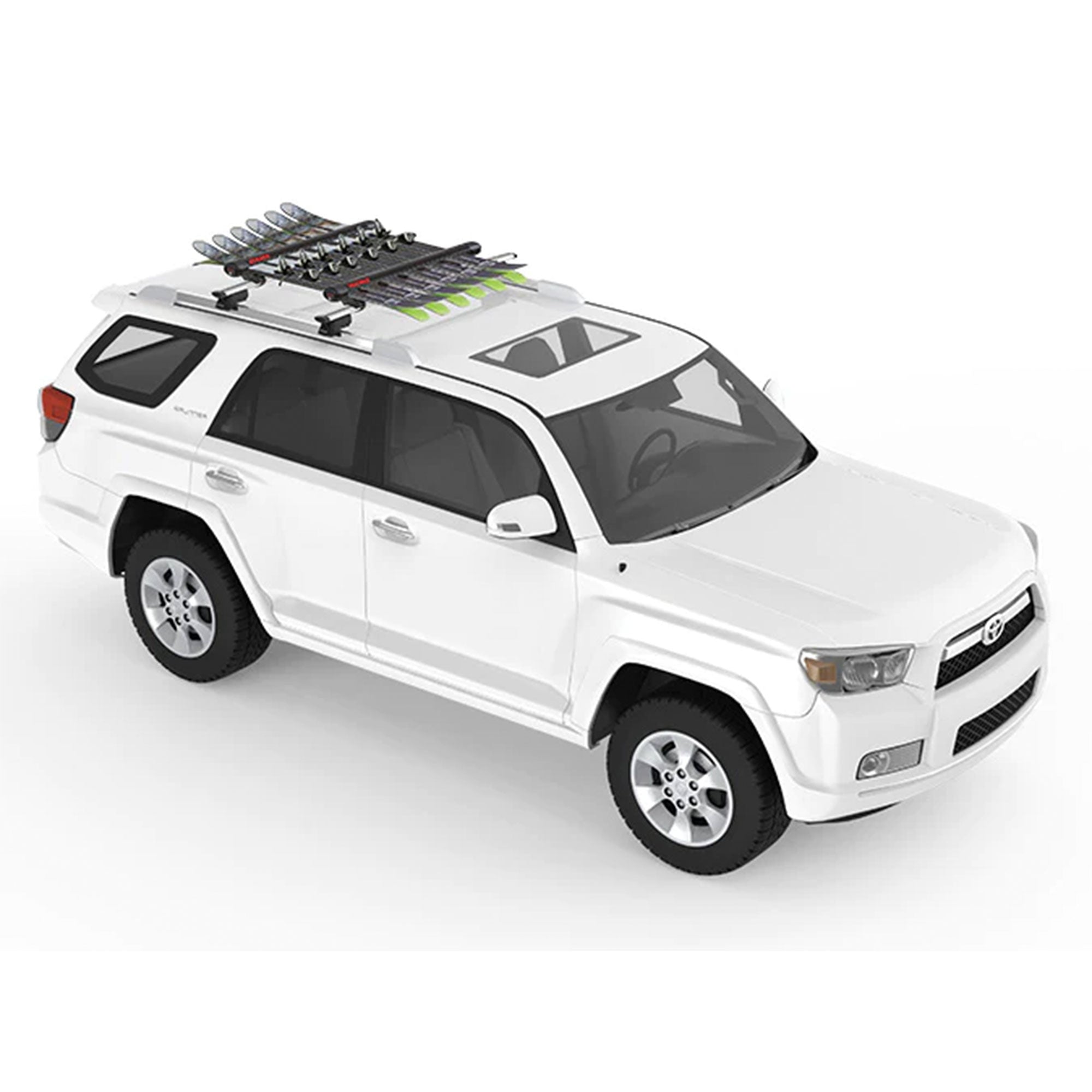 YAKIMA FatCat EVO 6 Skis or 4 Snowboards Mount Roof Rack, Fits T-Slot Crossbars - Smart-nests