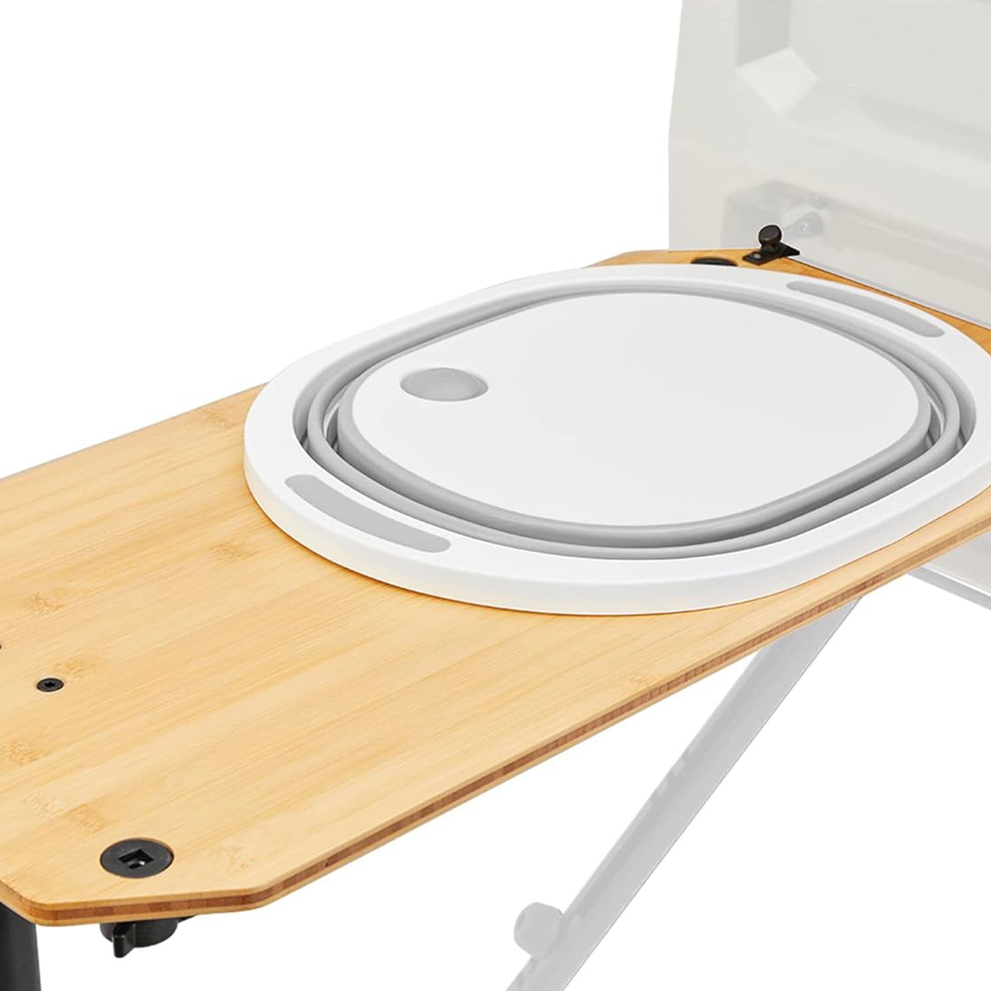 Yakima EXO OpenRange 13 x 27 Inch Wooden Side Table and Nesting Cutting Board - Smart-nests