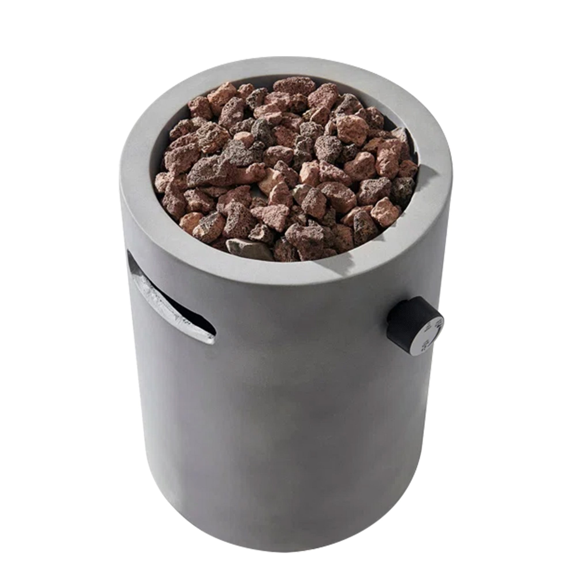 Four Seasons Courtyard 10,000 BTU 10 Inch Round Column Portable Gas Fire Pit - Smart-nests
